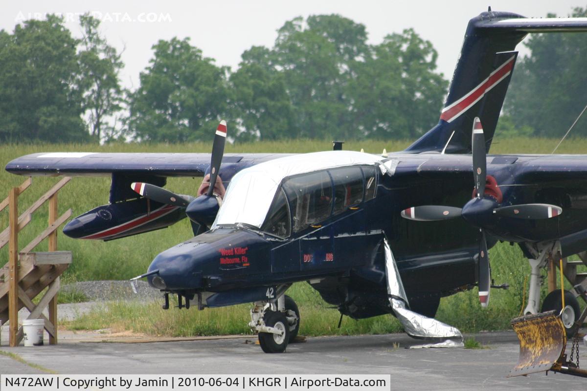 N472AW, North American Rockwell OV-10D Bronco C/N 305-28, Somebody should probably attach that canopy cover . . .