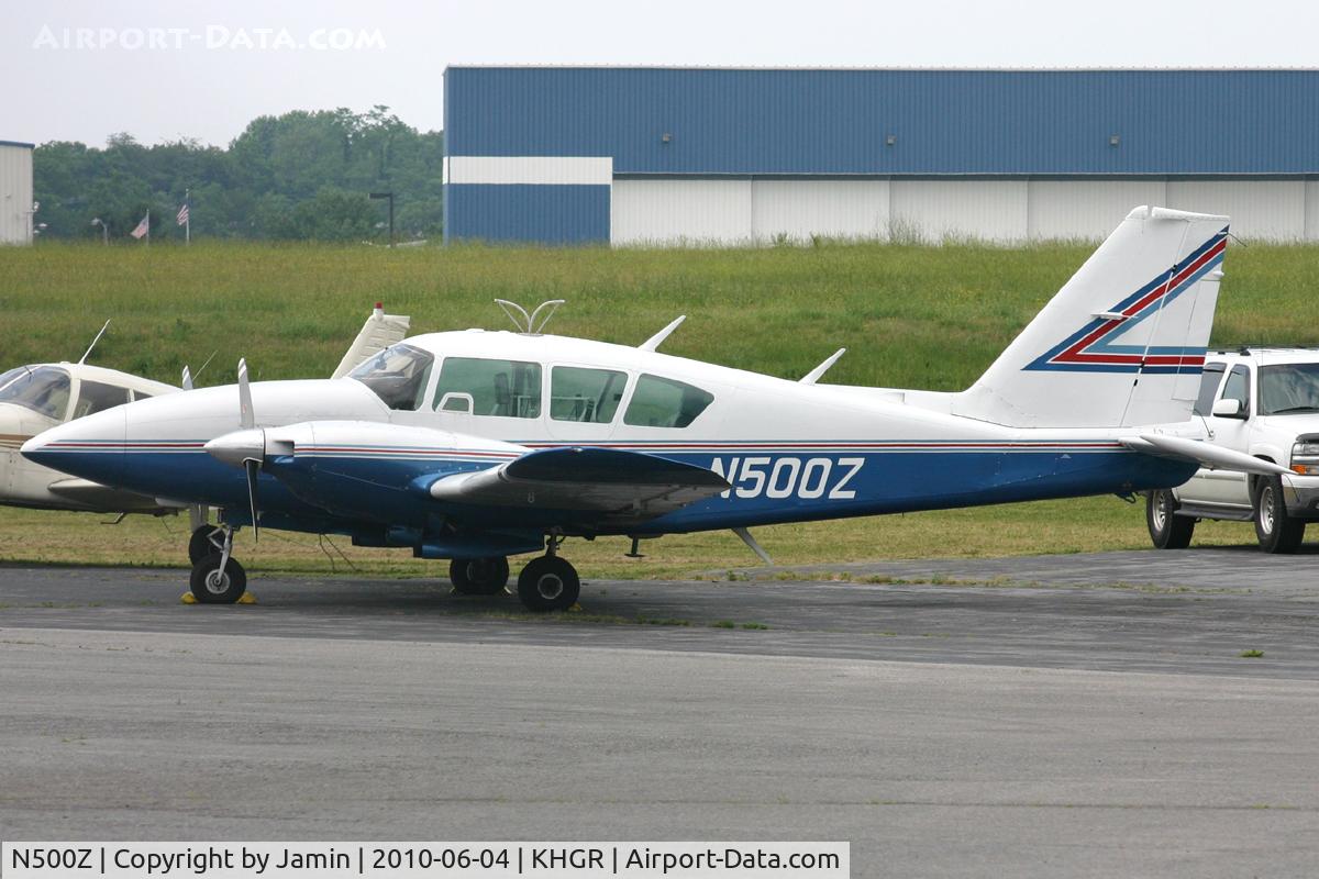 N500Z, 1978 Piper PA-23-250 C/N 27-7854058, Parked at the East end of the airport on the GA ramp.