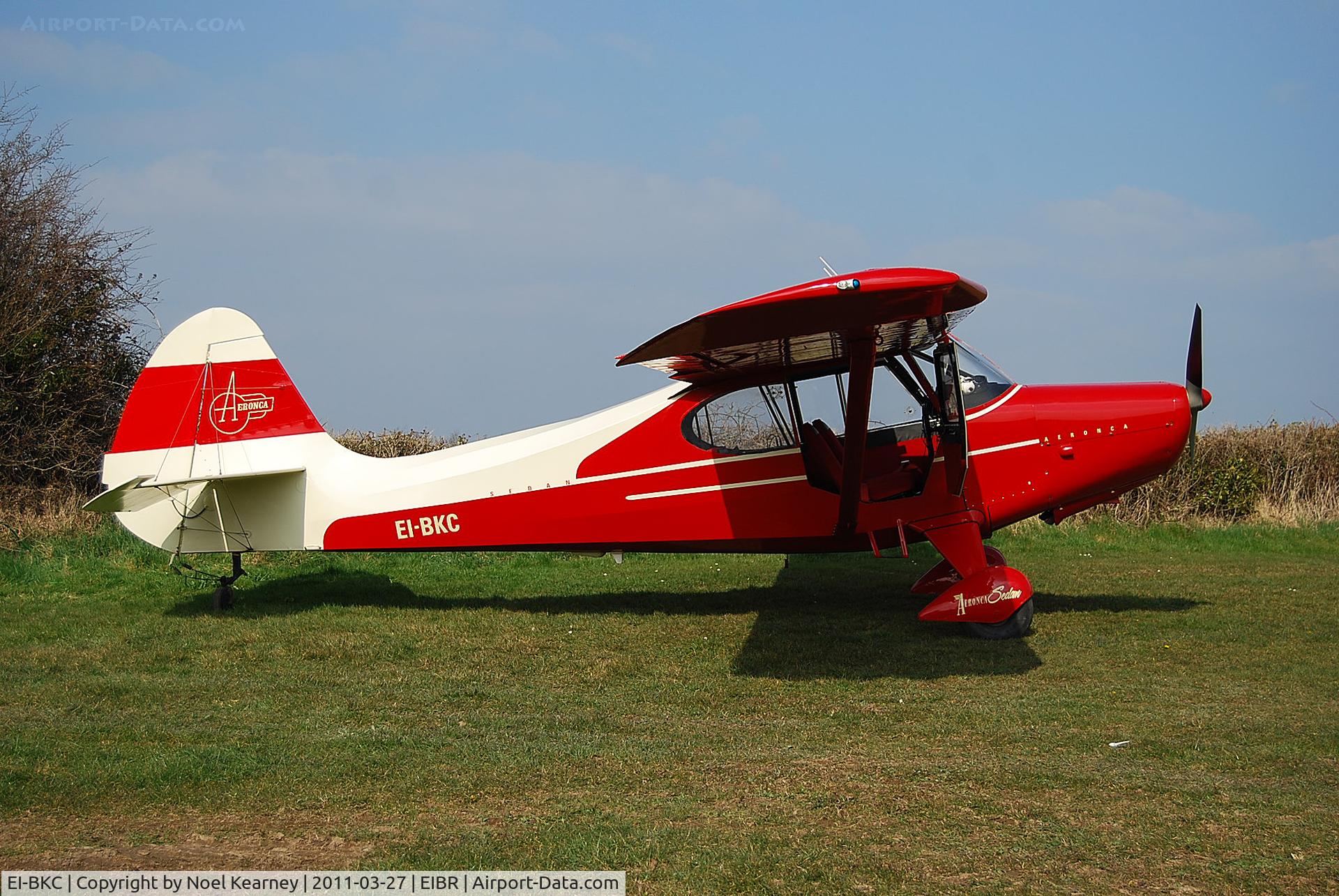 EI-BKC, 1949 Aeronca 15AC Sedan C/N 15AC-467, Attending Birr Fly-in 27-03-2011