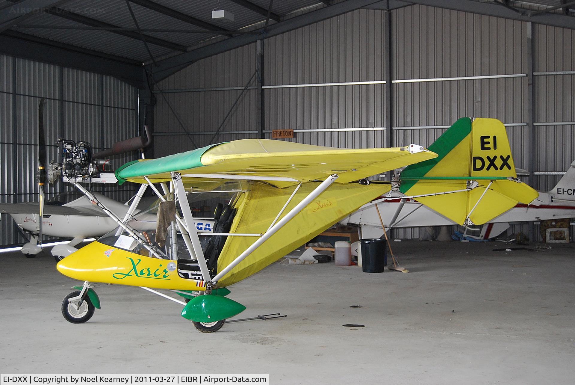 EI-DXX, 2000 Raj Hamsa X-Air 582(6) C/N BMAA/HB/190, Staying in the hanger during the Birr Fly-in 27-03-2011