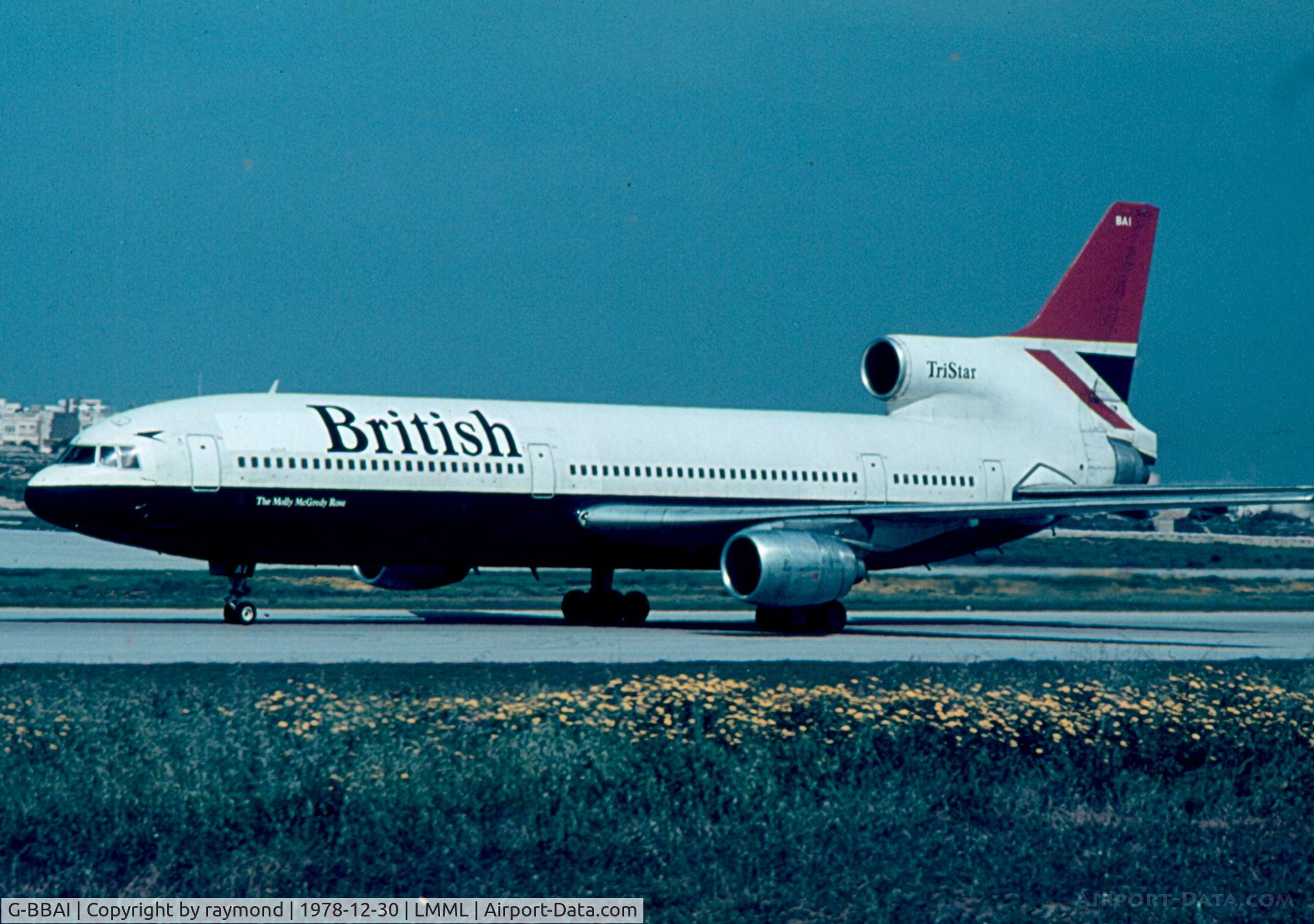 G-BBAI, 1974 Lockheed L-1011-385-1 TriStar 1 C/N 193N-1102, L1011 Tristar G-BBAI British Airways after landing.