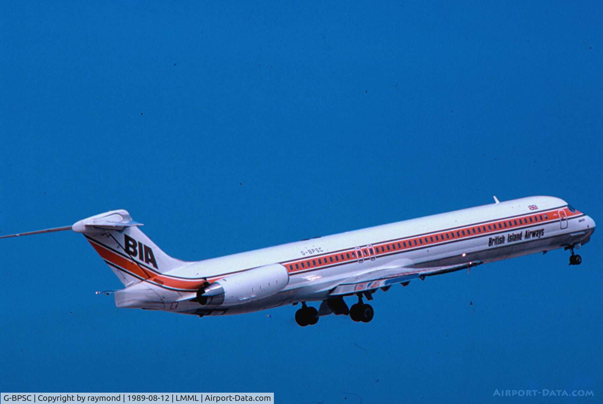 G-BPSC, 1988 McDonnell Douglas MD-83 (DC-9-83) C/N 49823, MD83 G-BPSC British Island Airways