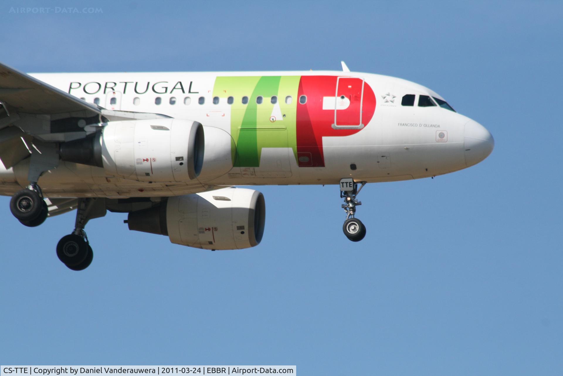 CS-TTE, 1998 Airbus A319-111 C/N 821, Arrival of flight TP604 to RWY 02