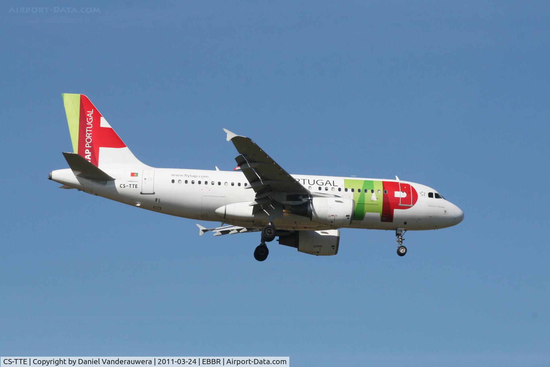 CS-TTE, 1998 Airbus A319-111 C/N 821, Flight TP604 is descending to RWY 02