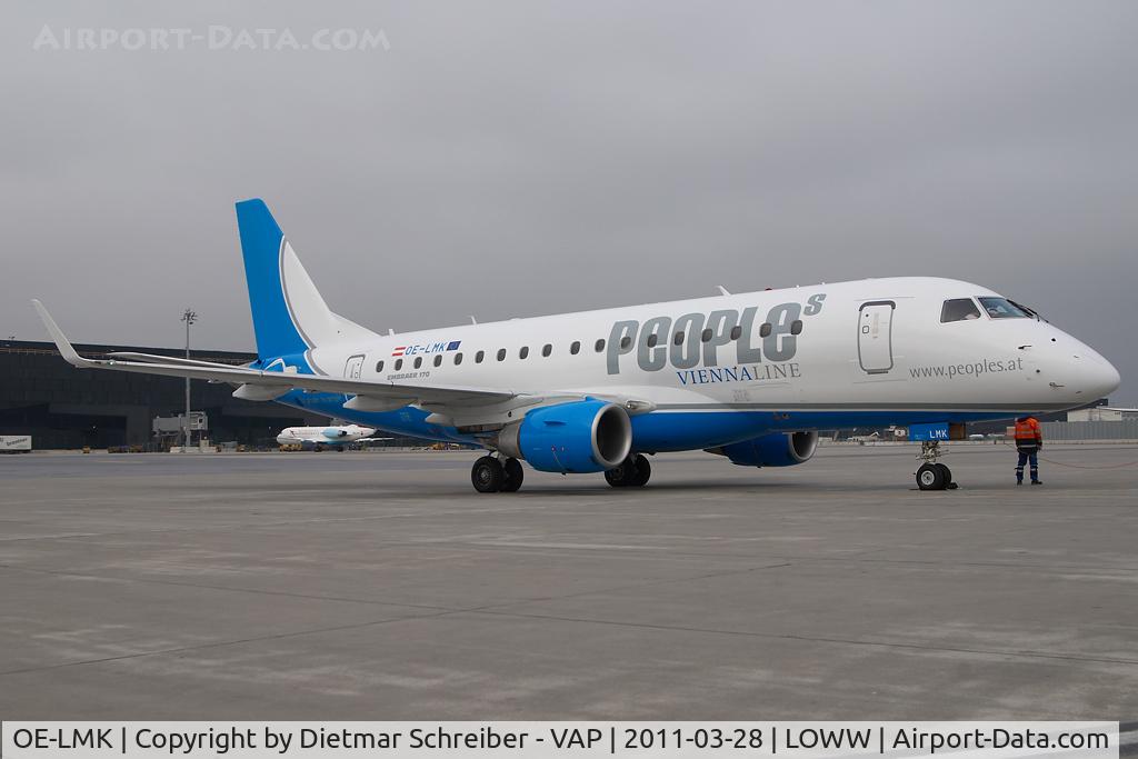 OE-LMK, 2006 Embraer 170LR (ERJ-170-100LR) C/N 17000150, Peoples Vienna Line Embraer 170