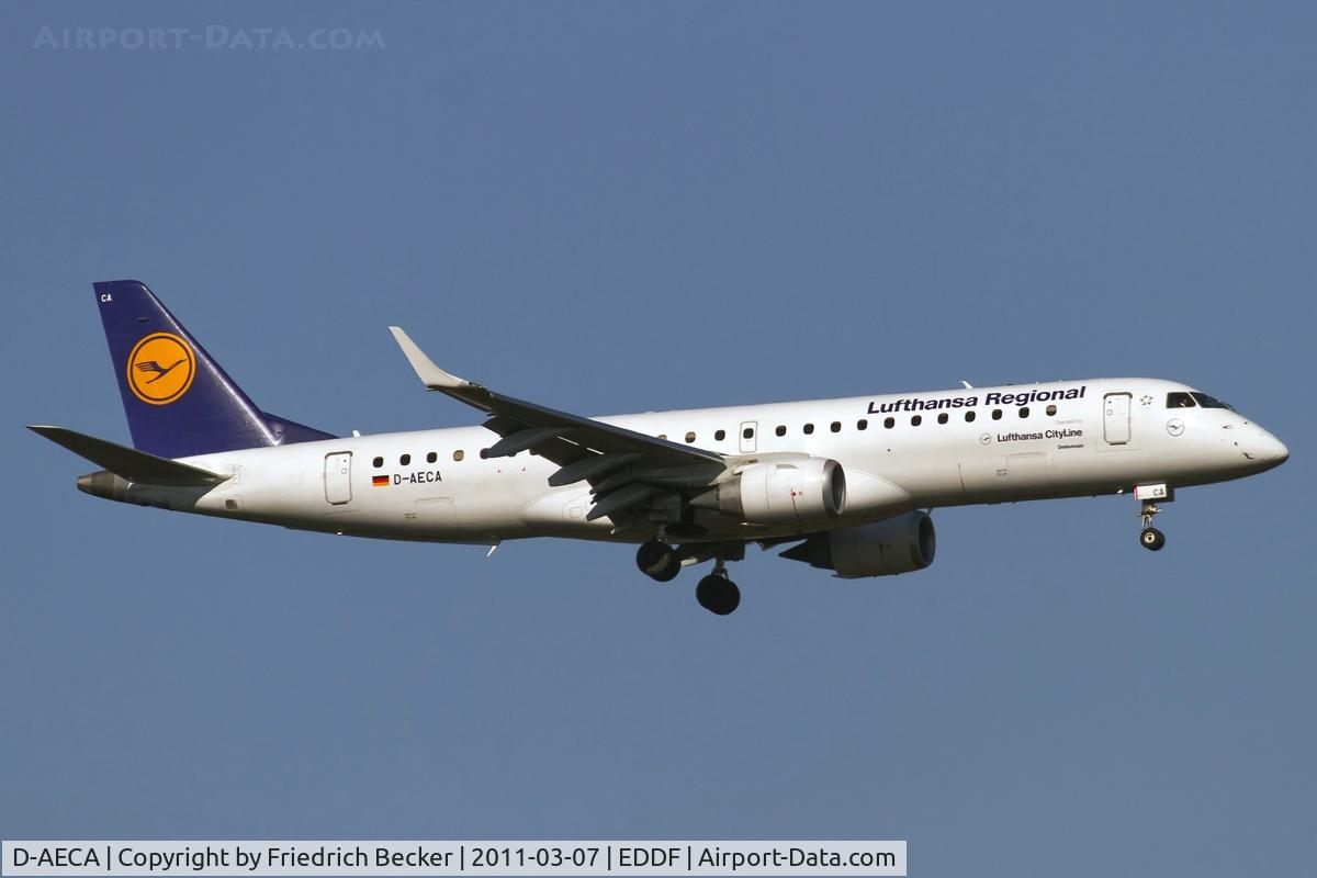D-AECA, 2009 Embraer 190LR (ERJ-190-100LR) C/N 19000327, on final