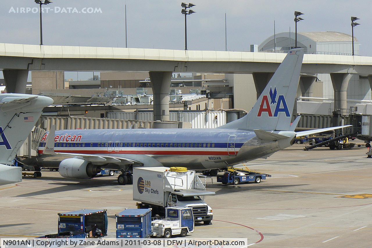 N901AN, 1999 Boeing 737-823 C/N 29503, American Airlines at the gate - DFW Airport