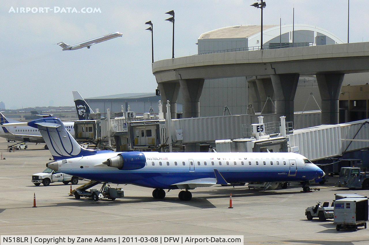 N518LR, 2006 Bombardier CRJ-700 (CL-600-2C10) Regional Jet C/N 10259, United Express at the gate - DFW Airport