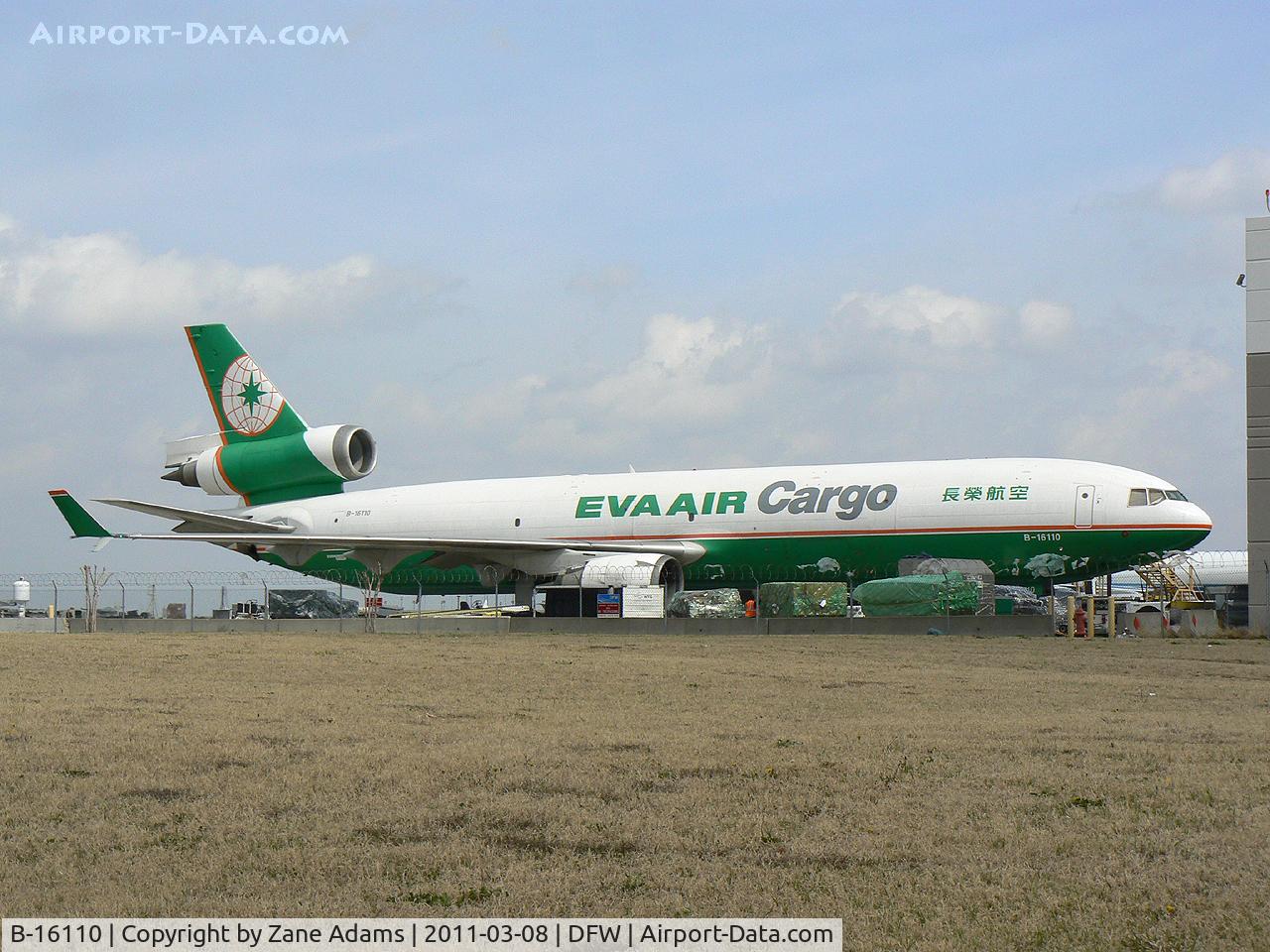 B-16110, 1998 McDonnell Douglas MD-11F C/N 48786, EVA Air Cargo at DFW Airport