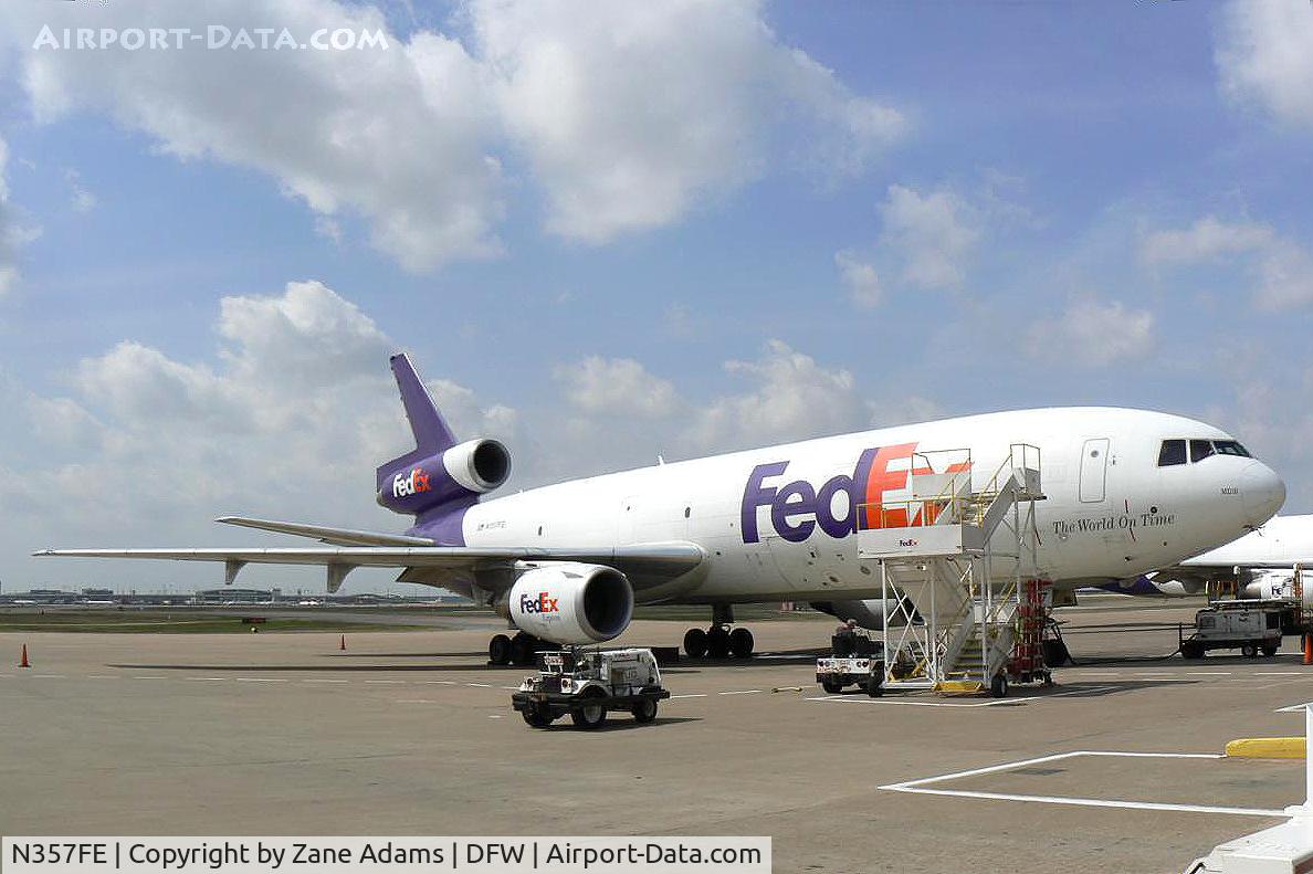 N357FE, 1975 McDonnell Douglas MD-10-10F C/N 46939, On the FedEx ramp at DFW Airport
