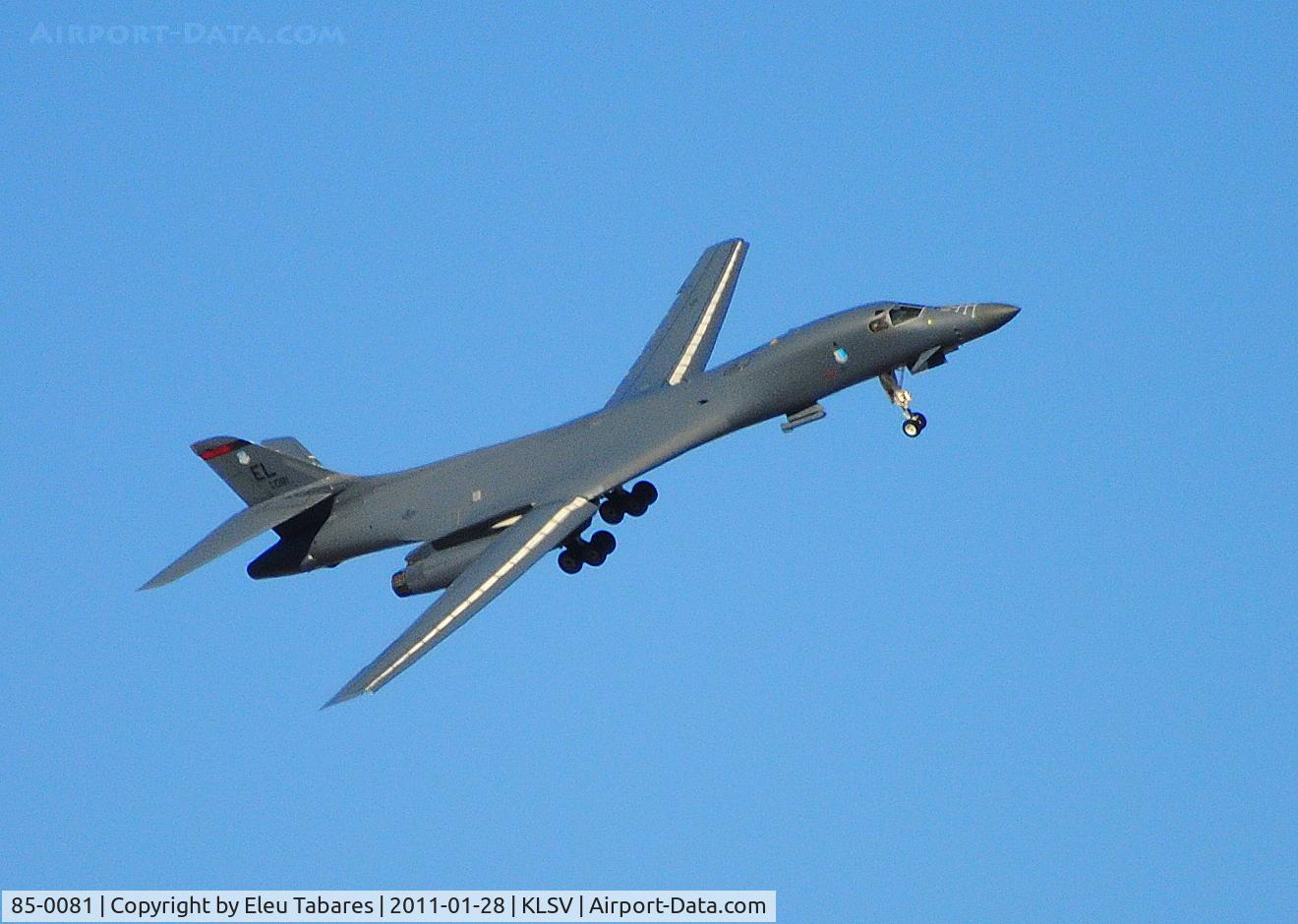 85-0081, 1985 Rockwell B-1B Lancer C/N 41, Taken at the Red Flag Exercise at Nellis Air Force Base, Nevada.  B-1B  85-0081 CN 41