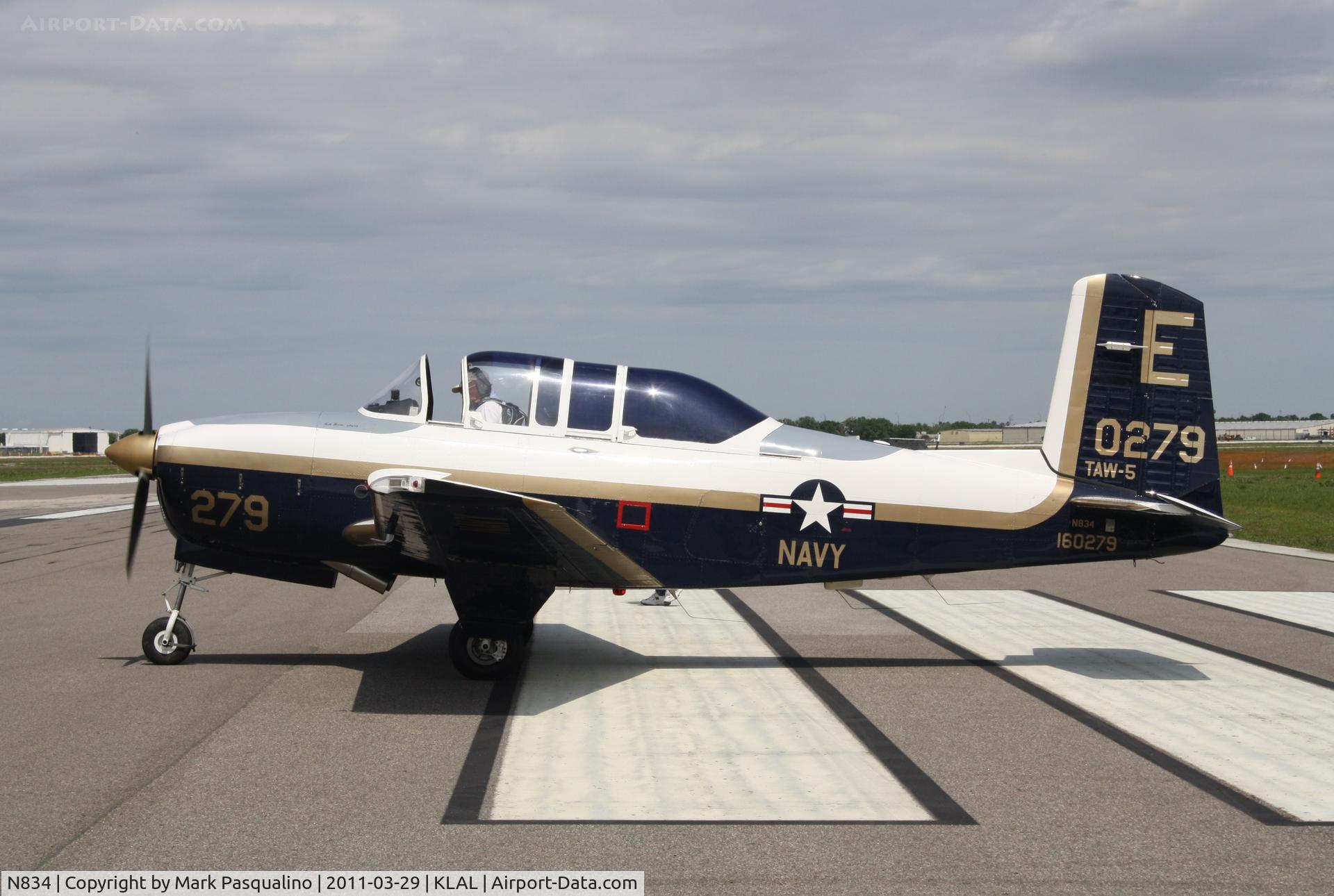N834, 1952 Beech (CCF) T-34A Mentor (A45) C/N G-62, Beech T-34A