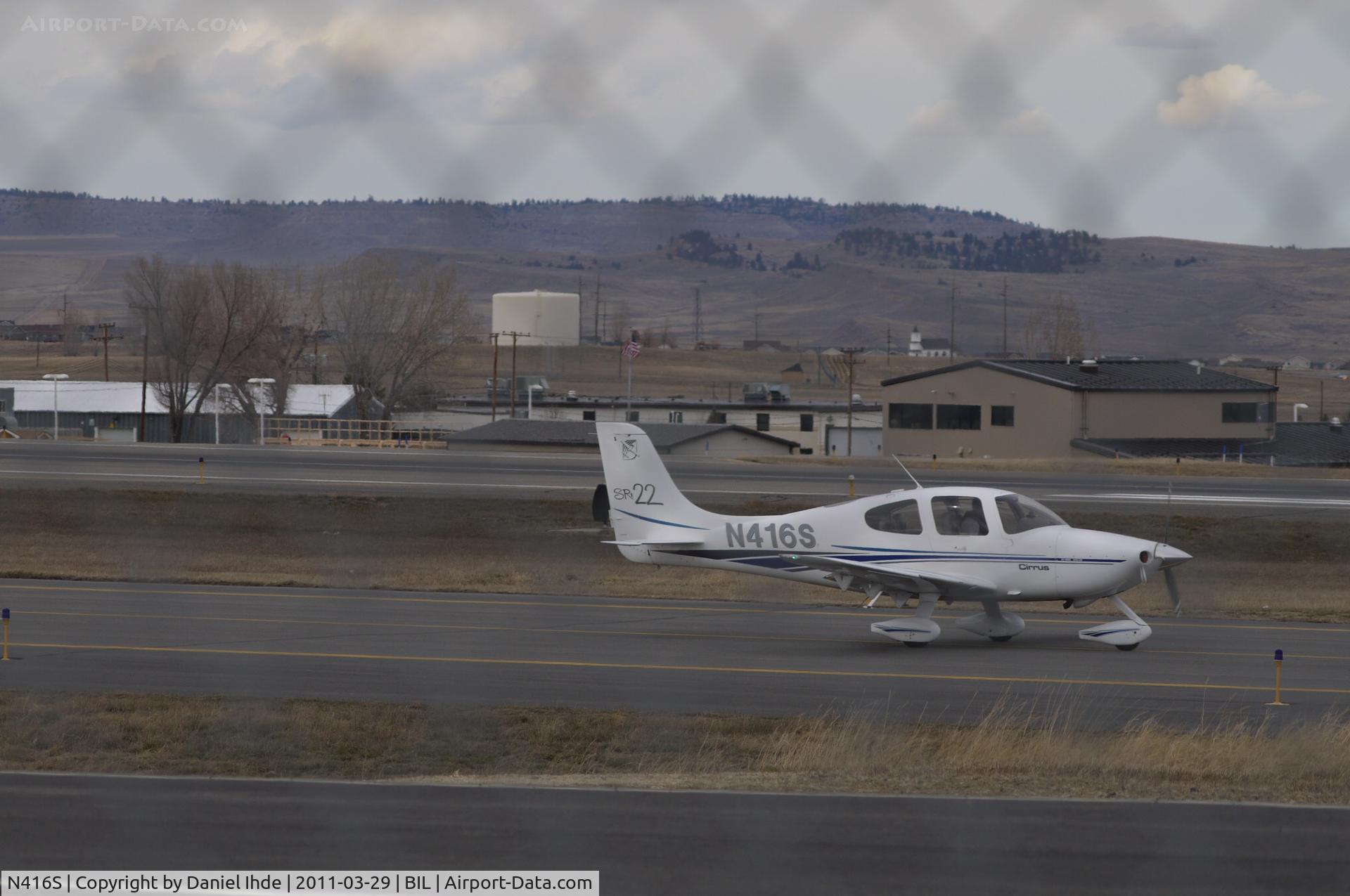 N416S, 2001 Cirrus SR22 C/N 0020, Cirrus SR22 @ BIL