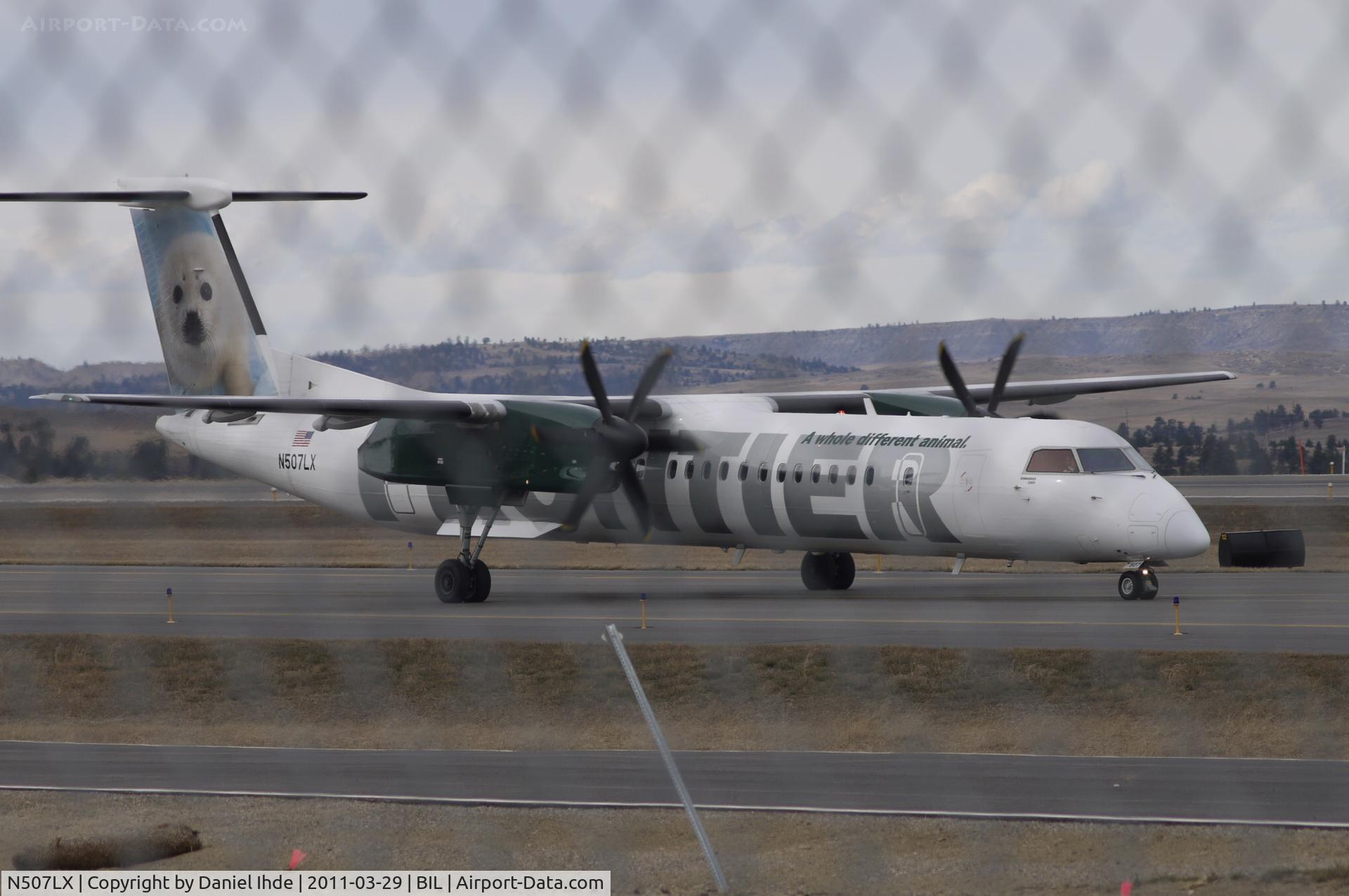 N507LX, 2007 Bombardier DHC-8-402 Dash 8 C/N 4181, Frontier Airlines Bombardier Dash 8 @ BIL
