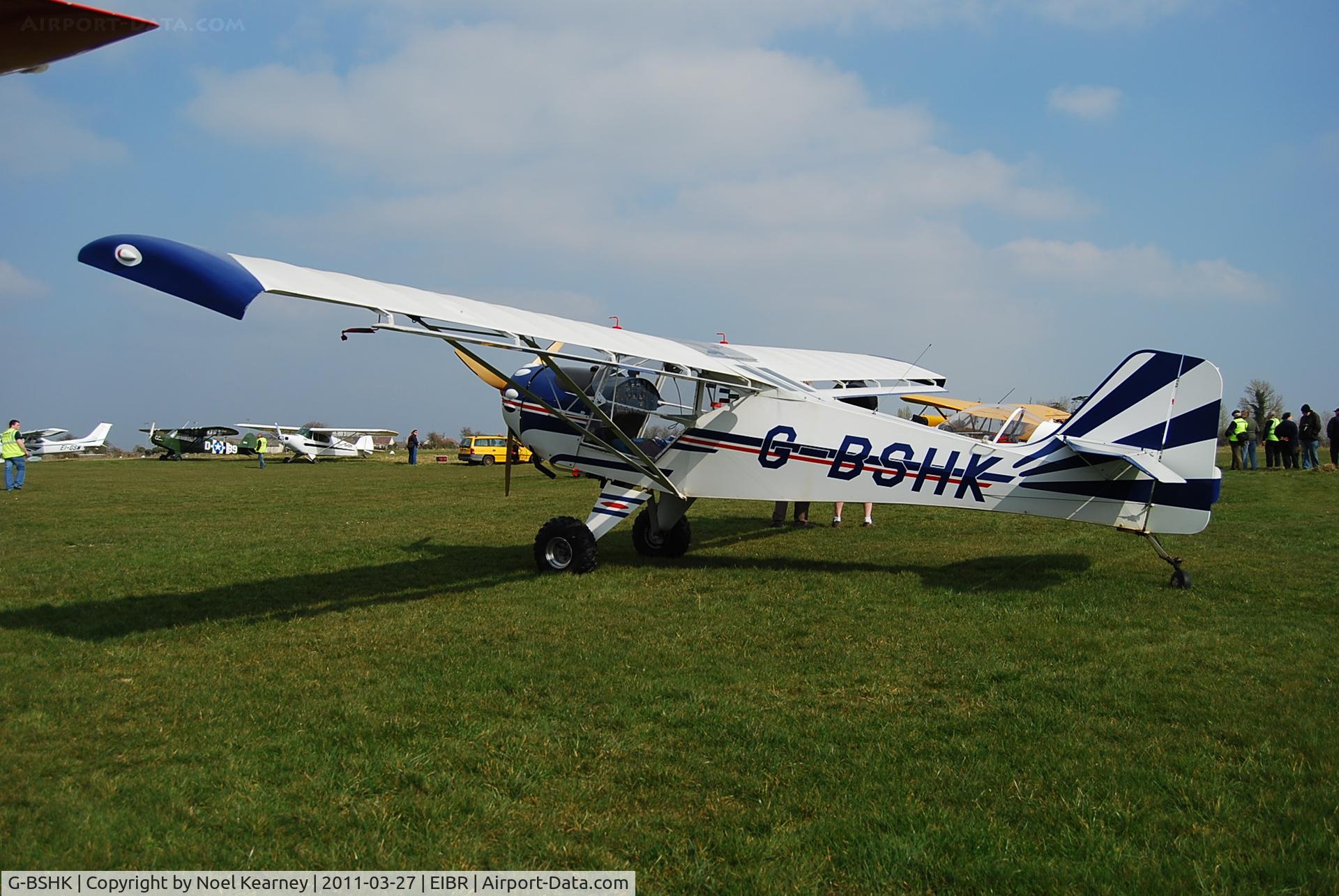 G-BSHK, 1991 Denney Kitfox Mk.2 C/N PFA 172-11752, Attending the Birr Fly-in 27-03-2011