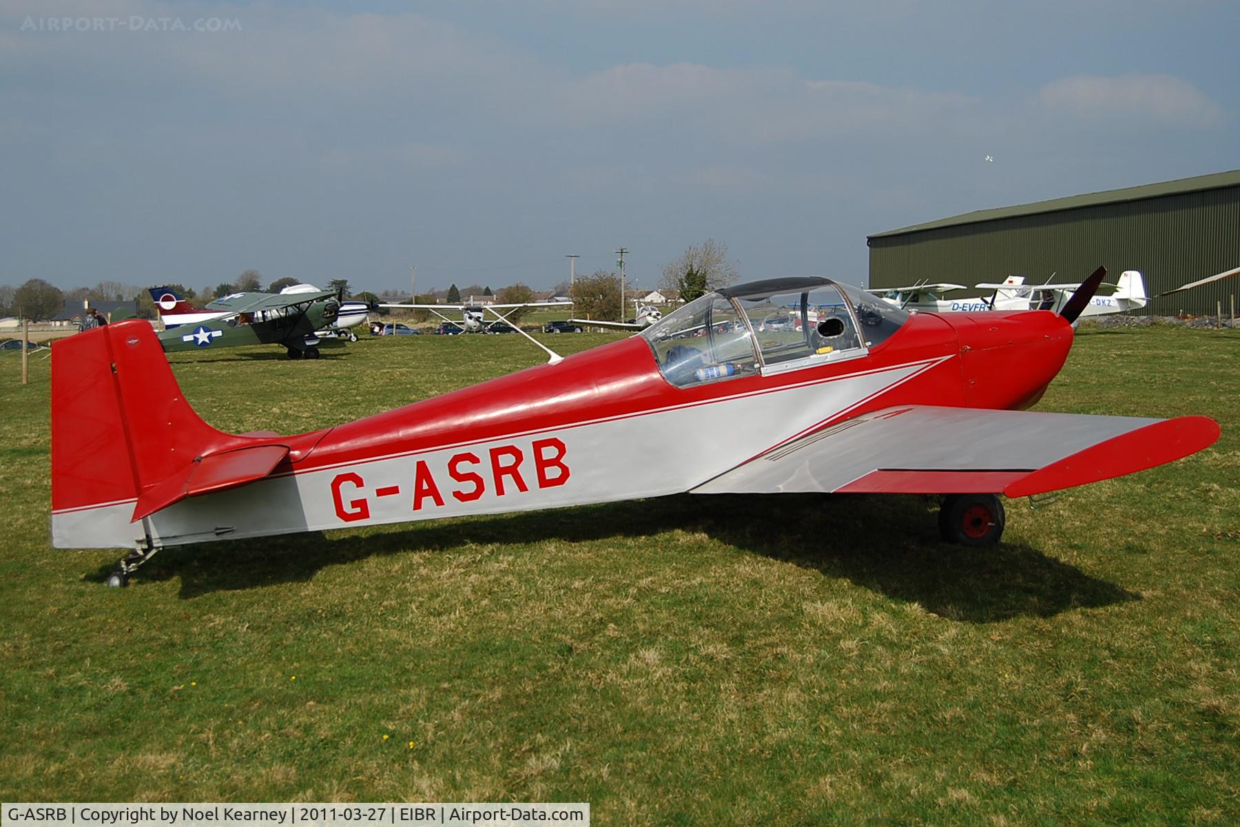 G-ASRB, 1964 Rollason Druine D-62B Condor C/N RAE/608, Attending the Birr Fly-in 27-03-2011