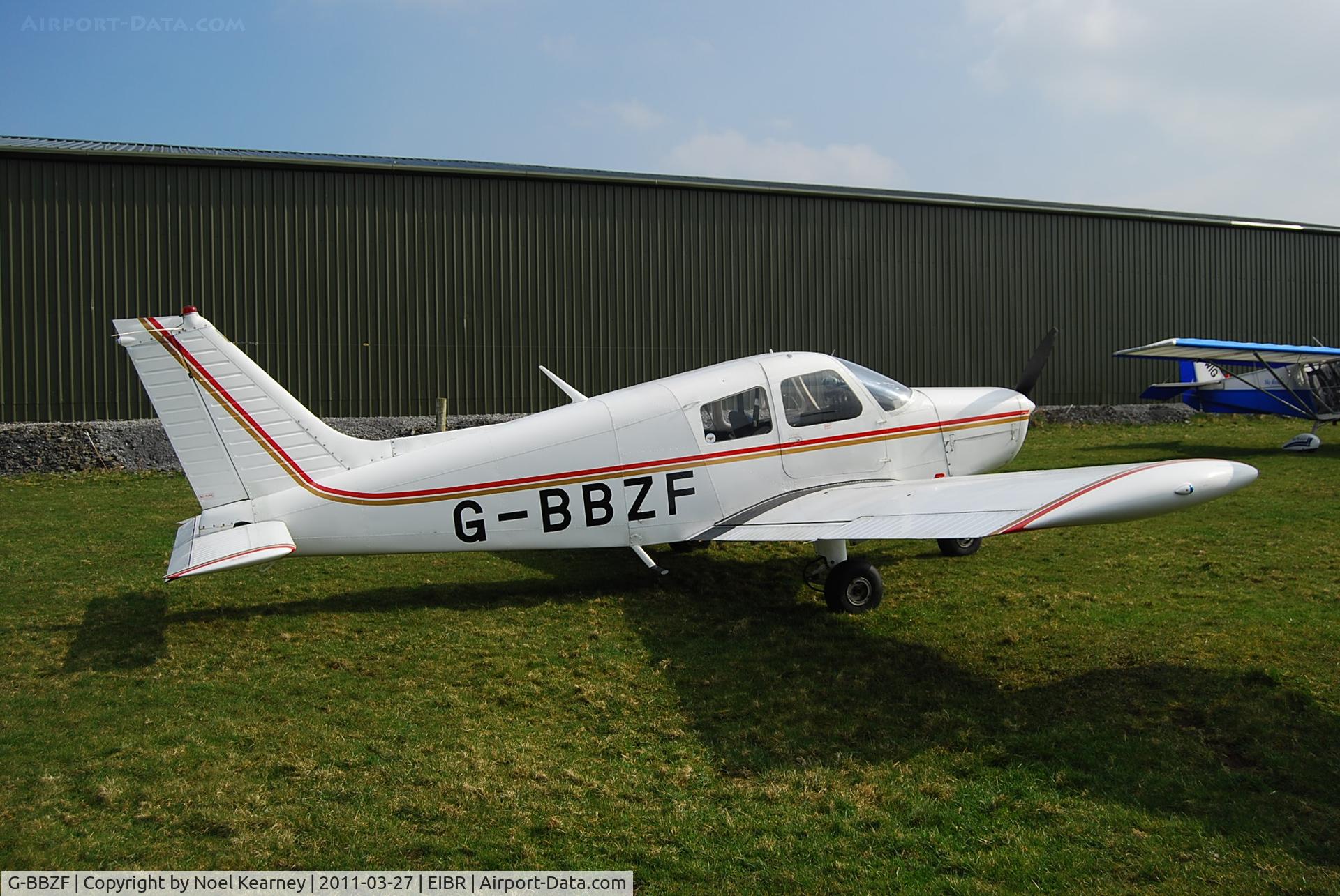 G-BBZF, 1974 Piper PA-28-140 Cherokee C/N 28-7425195, Attending the Birr Fly-in 27-03-2011