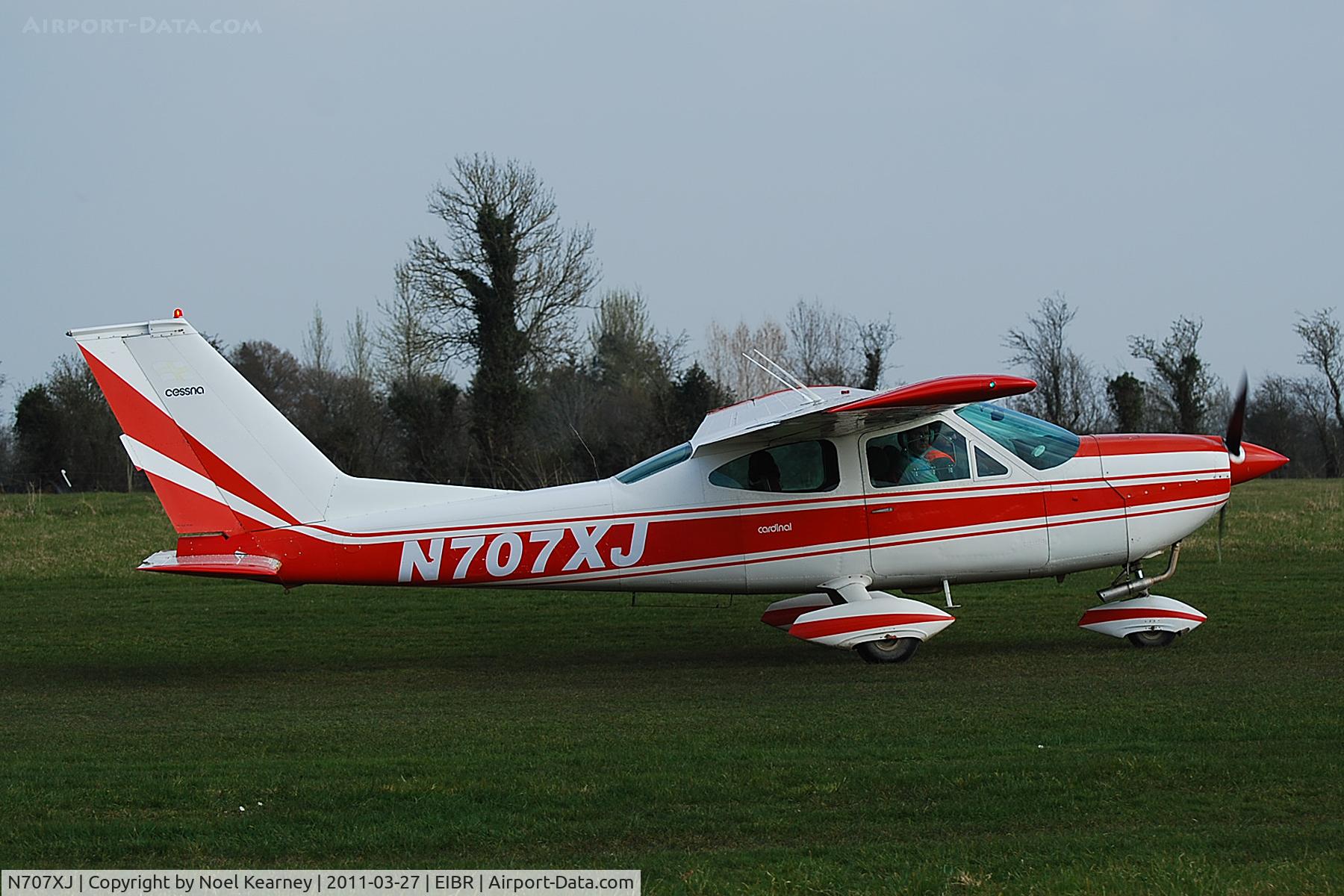 N707XJ, 1969 Cessna 177A Cardinal C/N 17701340, Attending the Birr Fly-in 27-03-2011