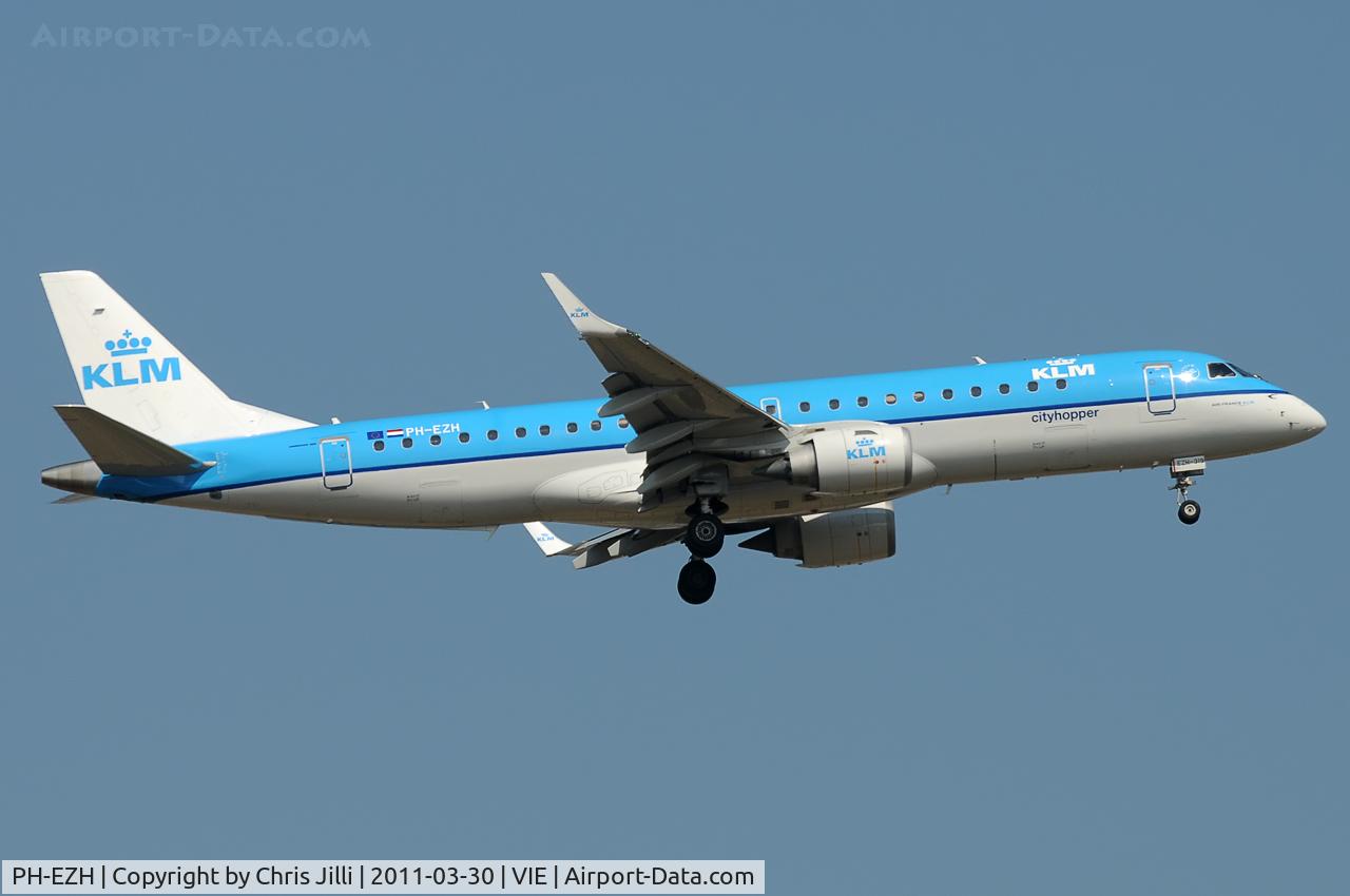 PH-EZH, 2009 Embraer 190LR (ERJ-190-100LR) C/N 19000319, KLM