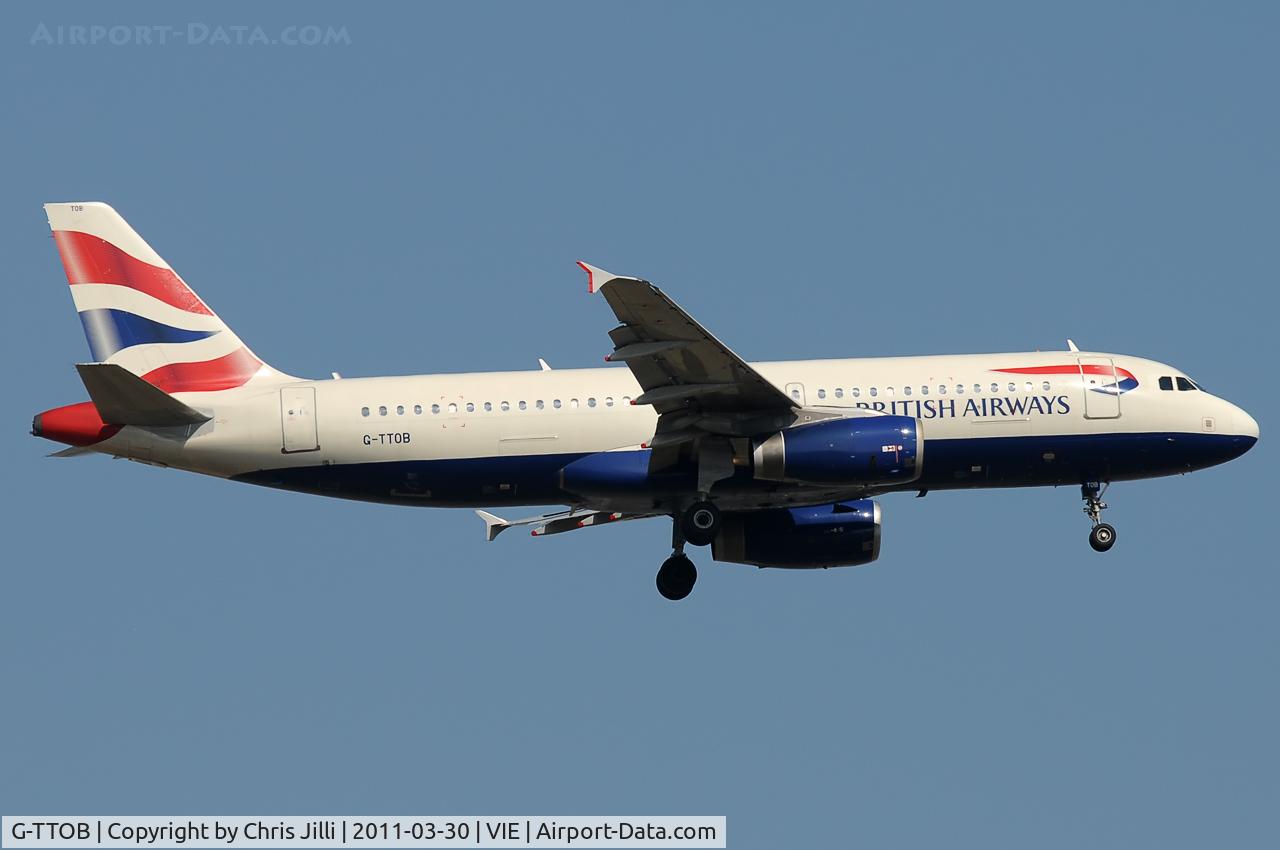 G-TTOB, 2001 Airbus A320-232 C/N 1687, British Airways