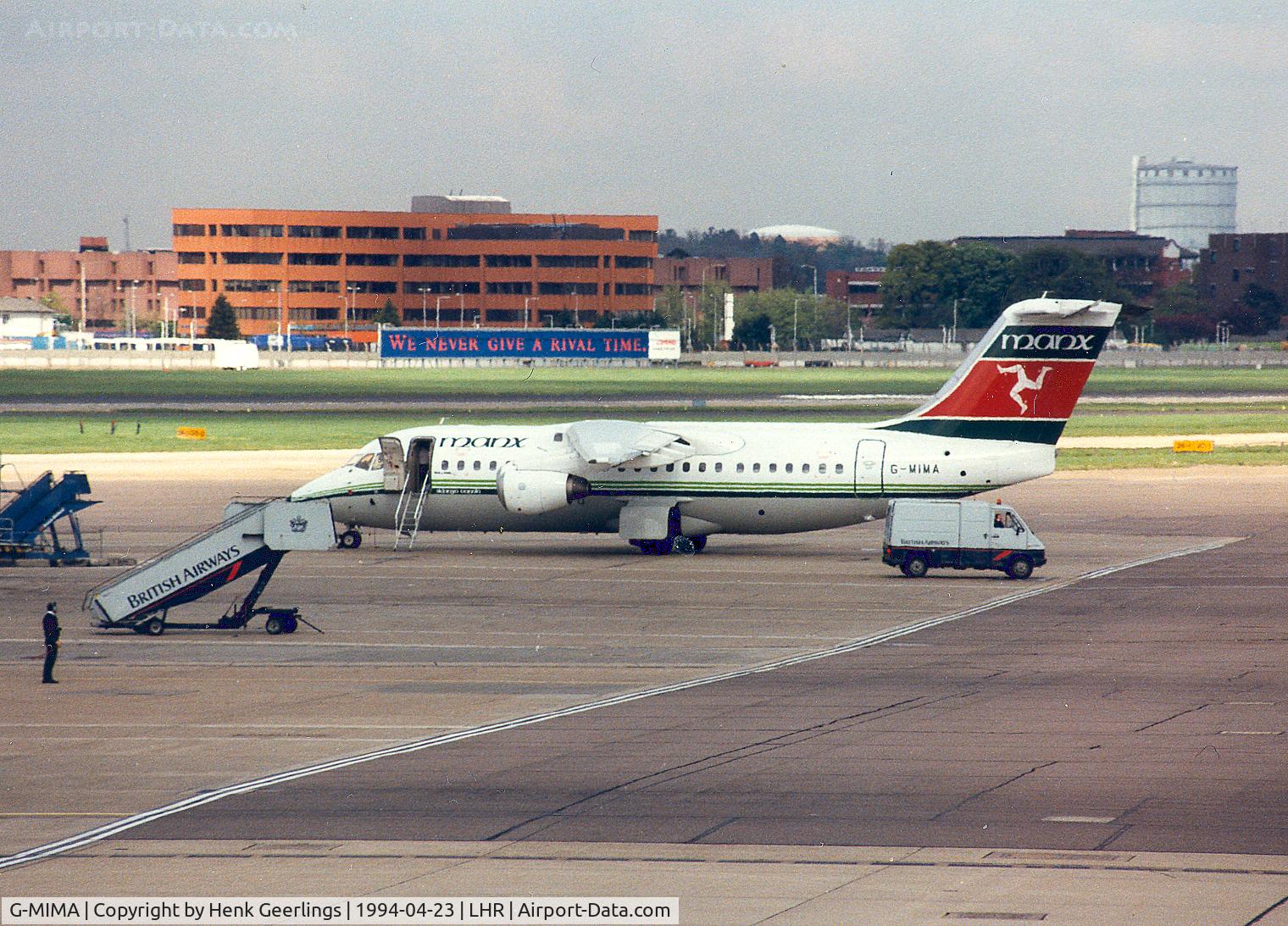 G-MIMA, 1987 British Aerospace BAe.146-200 C/N E2079, ManxLHR