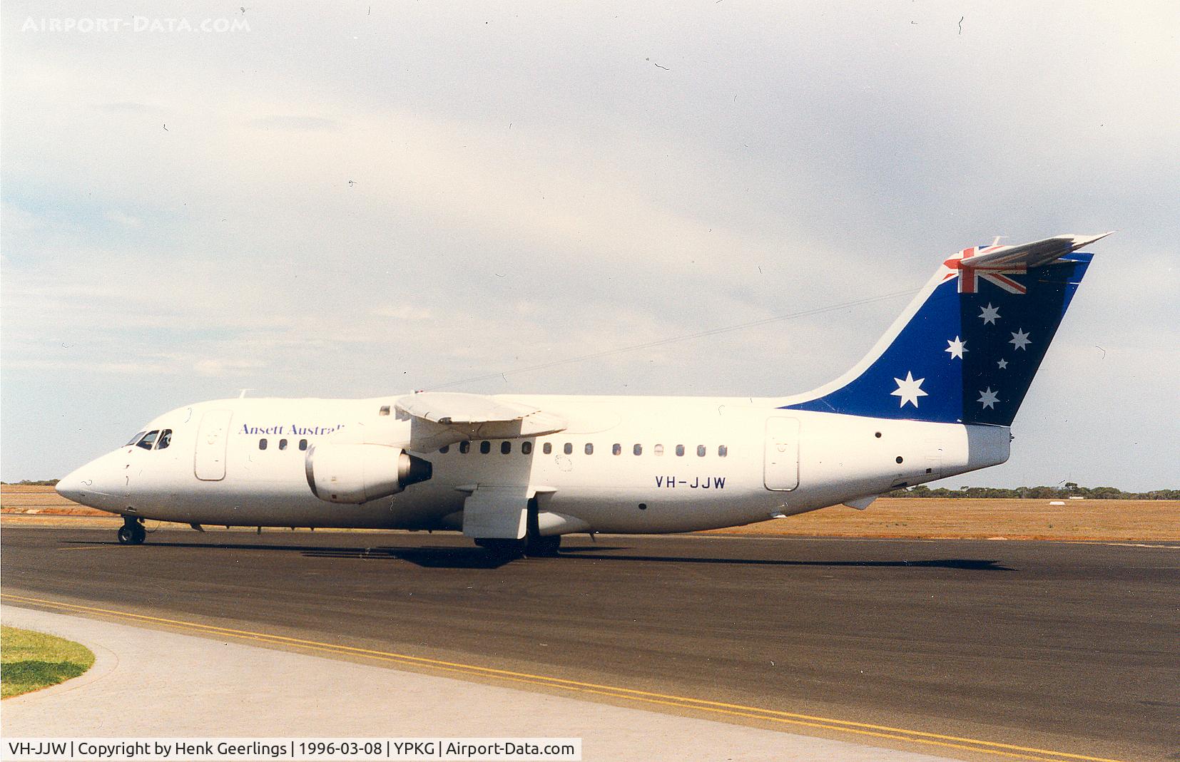 VH-JJW, 1989 British Aerospace BAe.146-211 C/N E2110, Ansett Australia