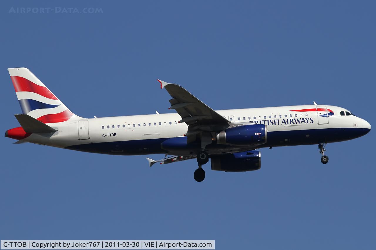 G-TTOB, 2001 Airbus A320-232 C/N 1687, British Airways