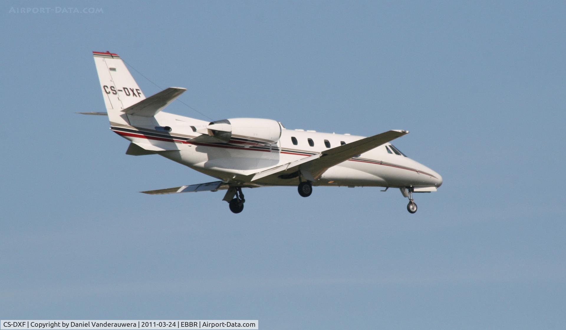 CS-DXF, 2005 Cessna 560XL Citation XLS C/N 560-5586, Descending to RWY 02