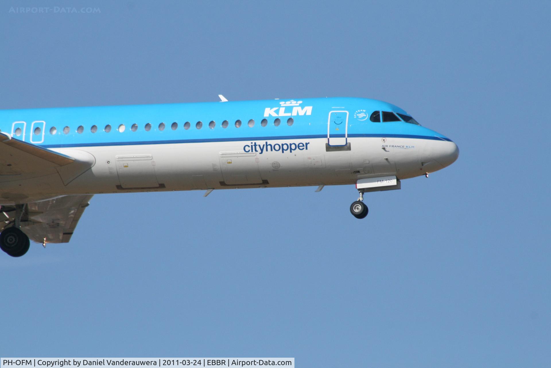 PH-OFM, 1993 Fokker 100 (F-28-0100) C/N 11475, Flight KL1723