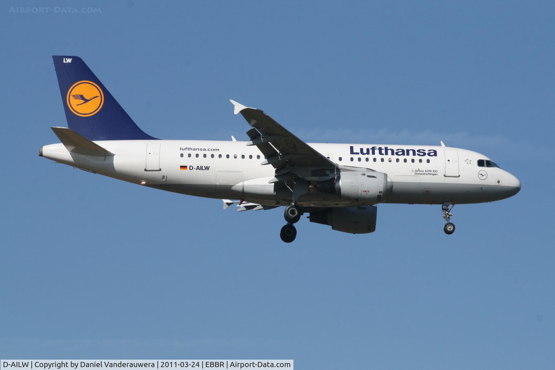 D-AILW, 1998 Airbus A319-114 C/N 853, Flight LH2284
