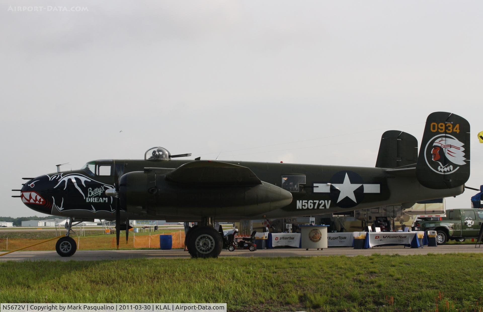 N5672V, 1945 North American B-25J Mitchell Mitchell C/N 108-47686, North American B-25J