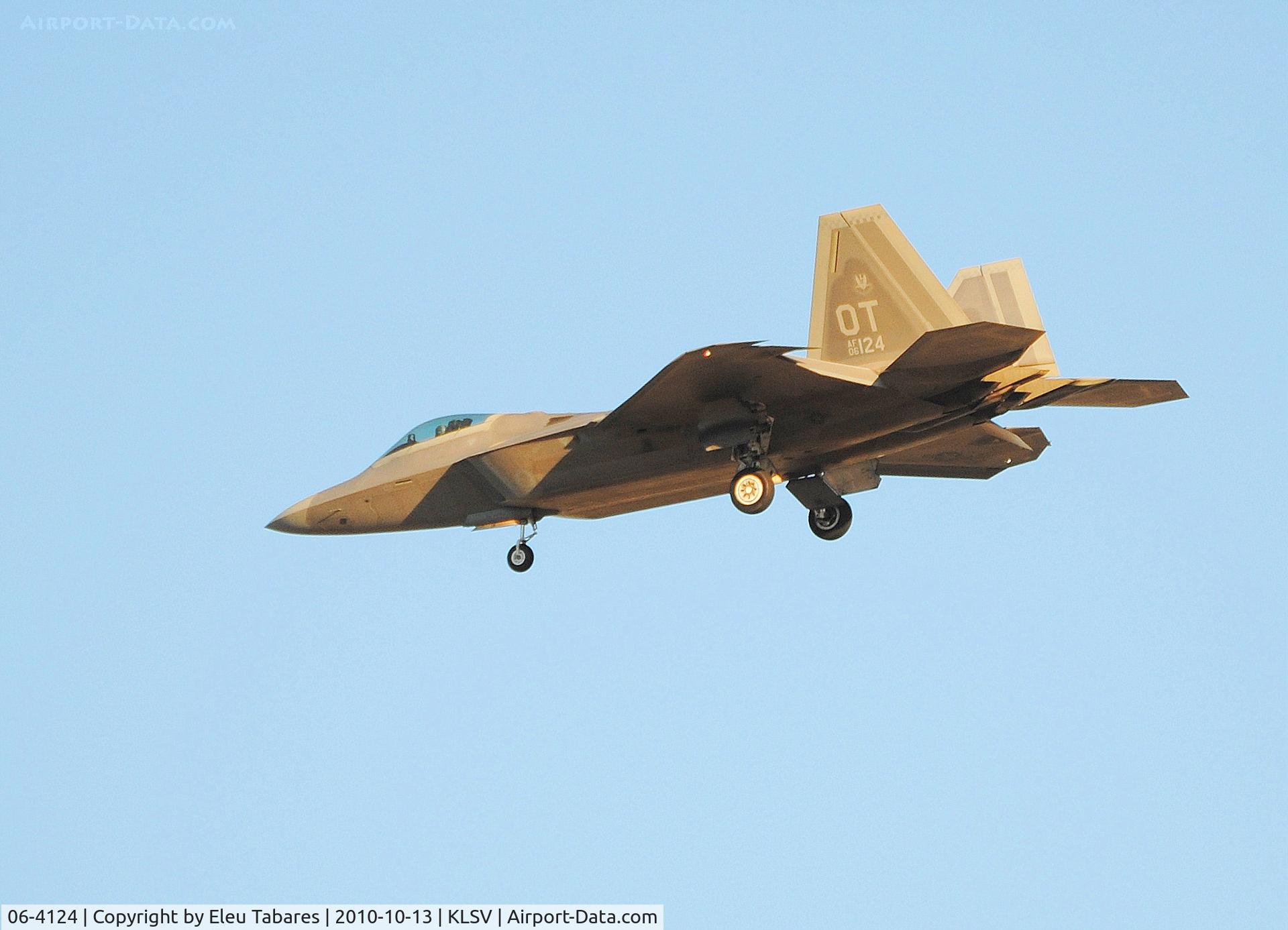 06-4124, 2006 Lockheed Martin F-22A Raptor C/N 4124, Taken at Nellis Air Force Base, Nevada.  F-22A Raptor