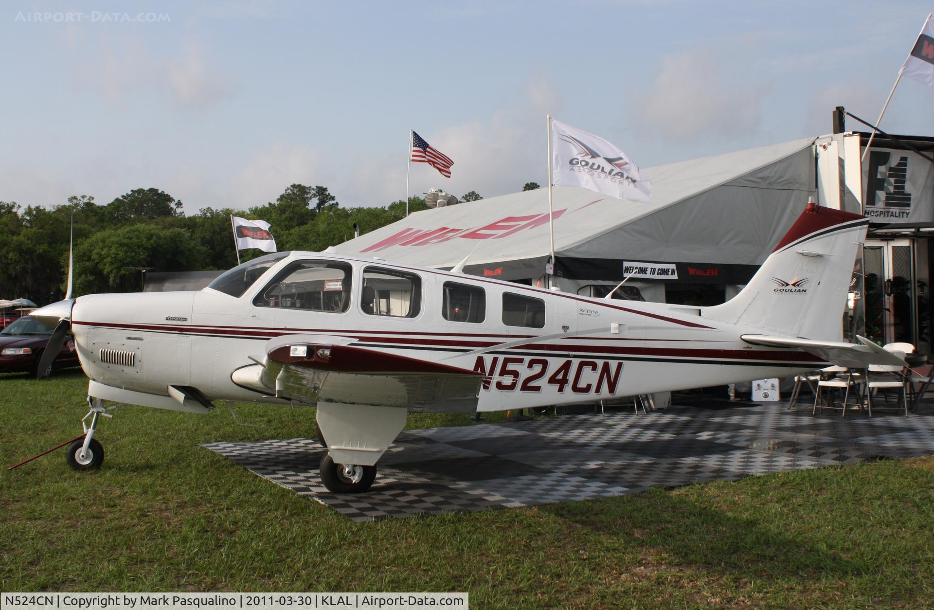 N524CN, 1984 Beech A36 Bonanza 36 C/N E-2144, Beech A36