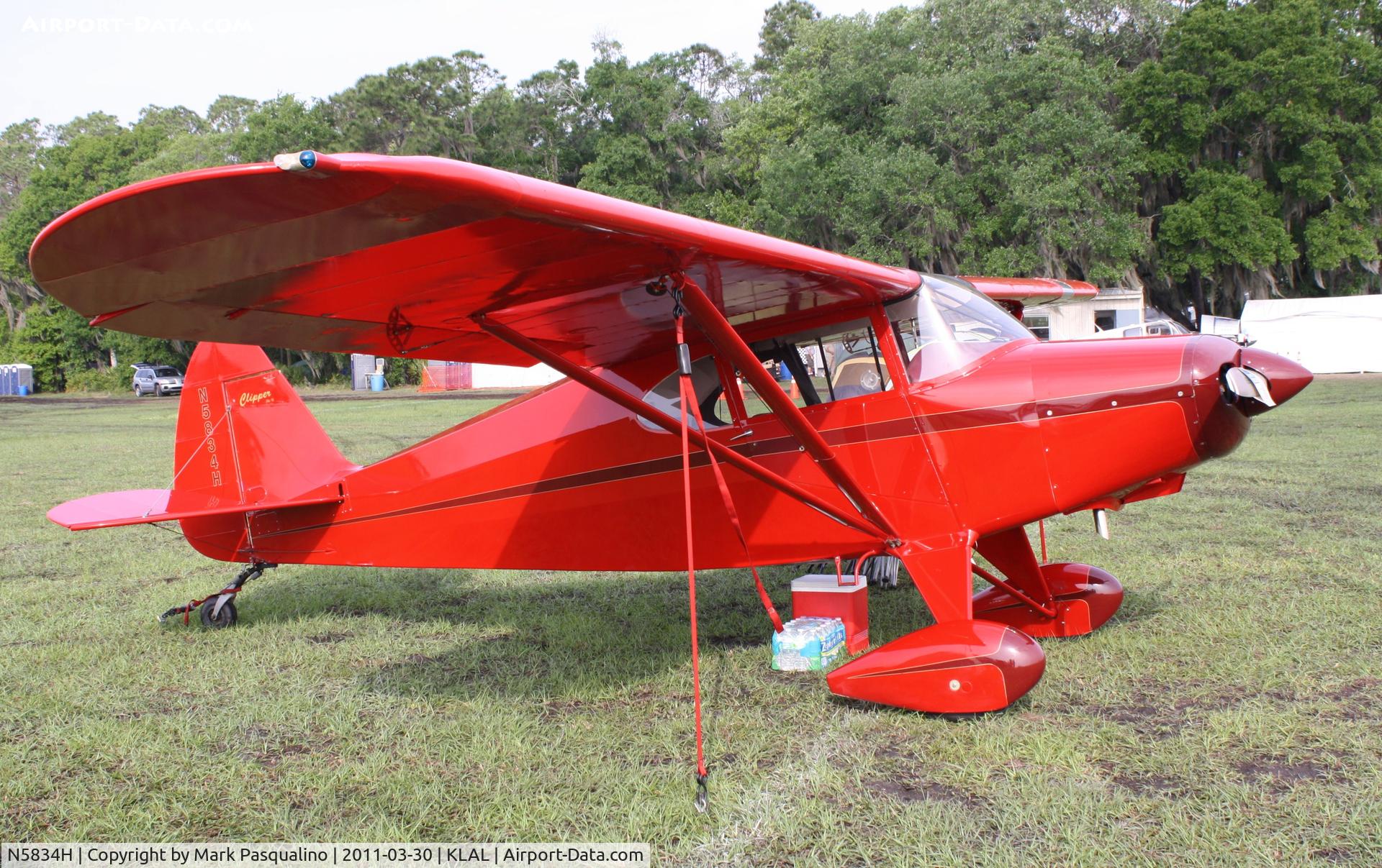 N5834H, 1949 Piper PA-16 Clipper C/N 16-453, Piper PA-16