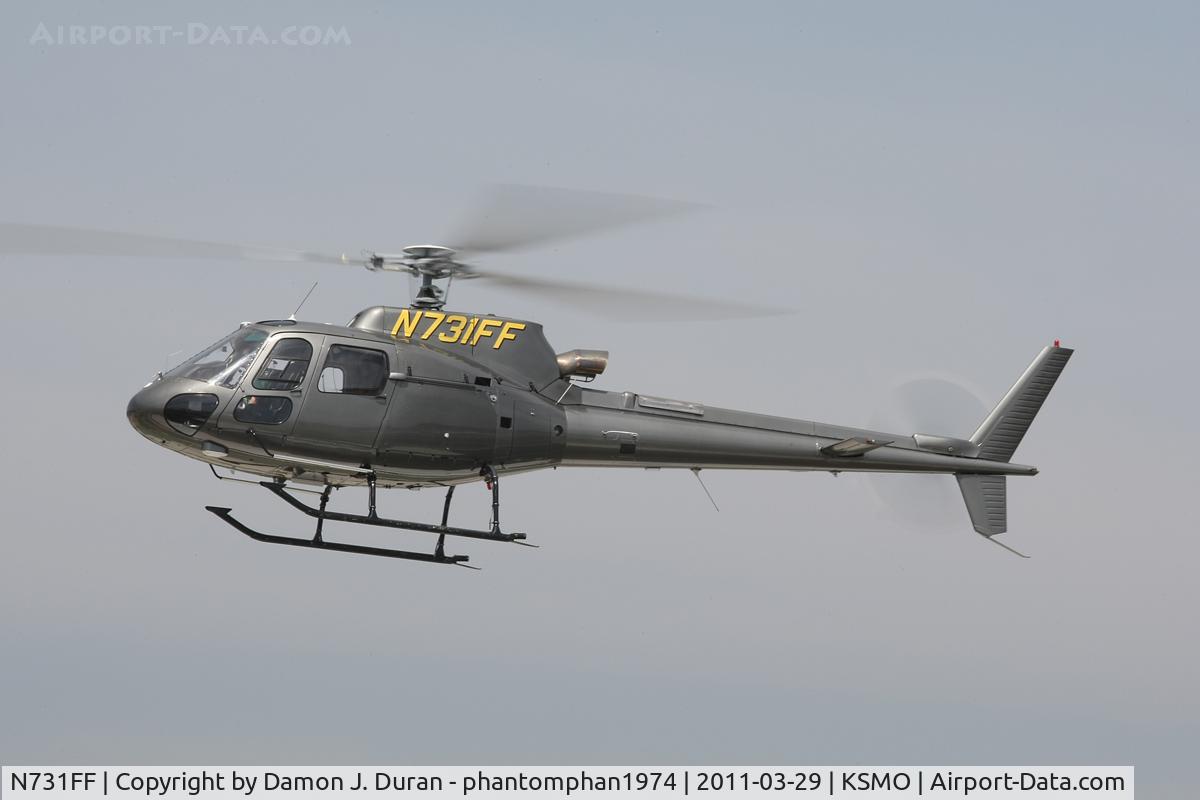 N731FF, 2003 Eurocopter AS-350B-3 Ecureuil Ecureuil C/N 3692, Arrival at SMO