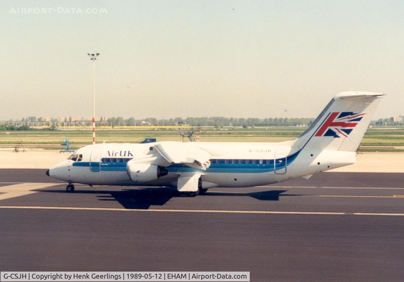 G-CSJH, 1987 British Aerospace BAe.146-200 C/N E2094, Air UK