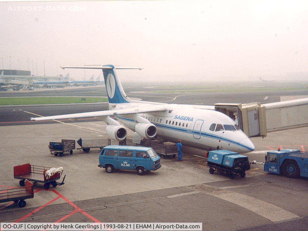 OO-DJF, 1990 British Aerospace BAe.146-200 C/N E2167, Sabena