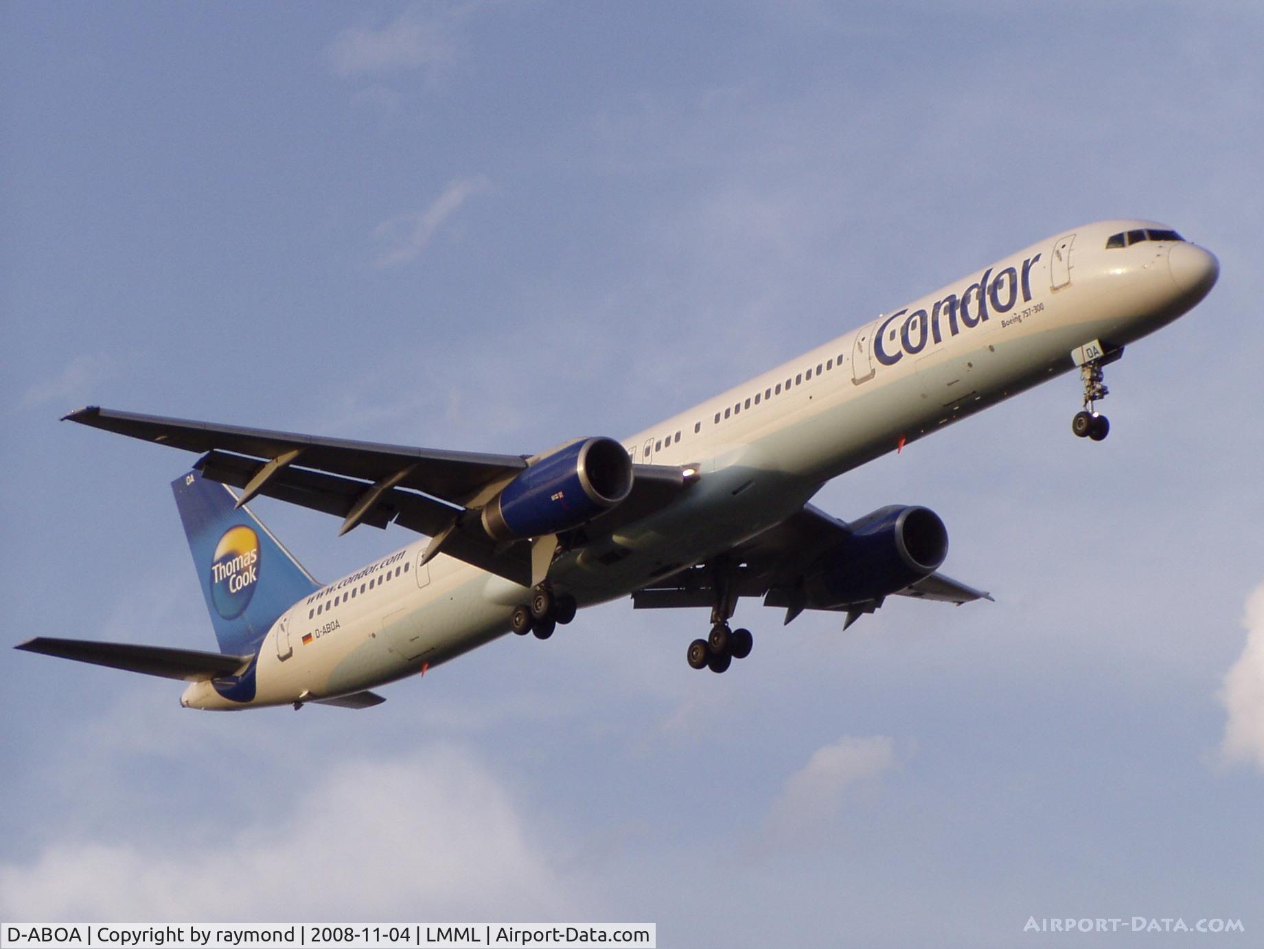 D-ABOA, 1998 Boeing 757-330 C/N 29016, B757 D-ABOA Condor