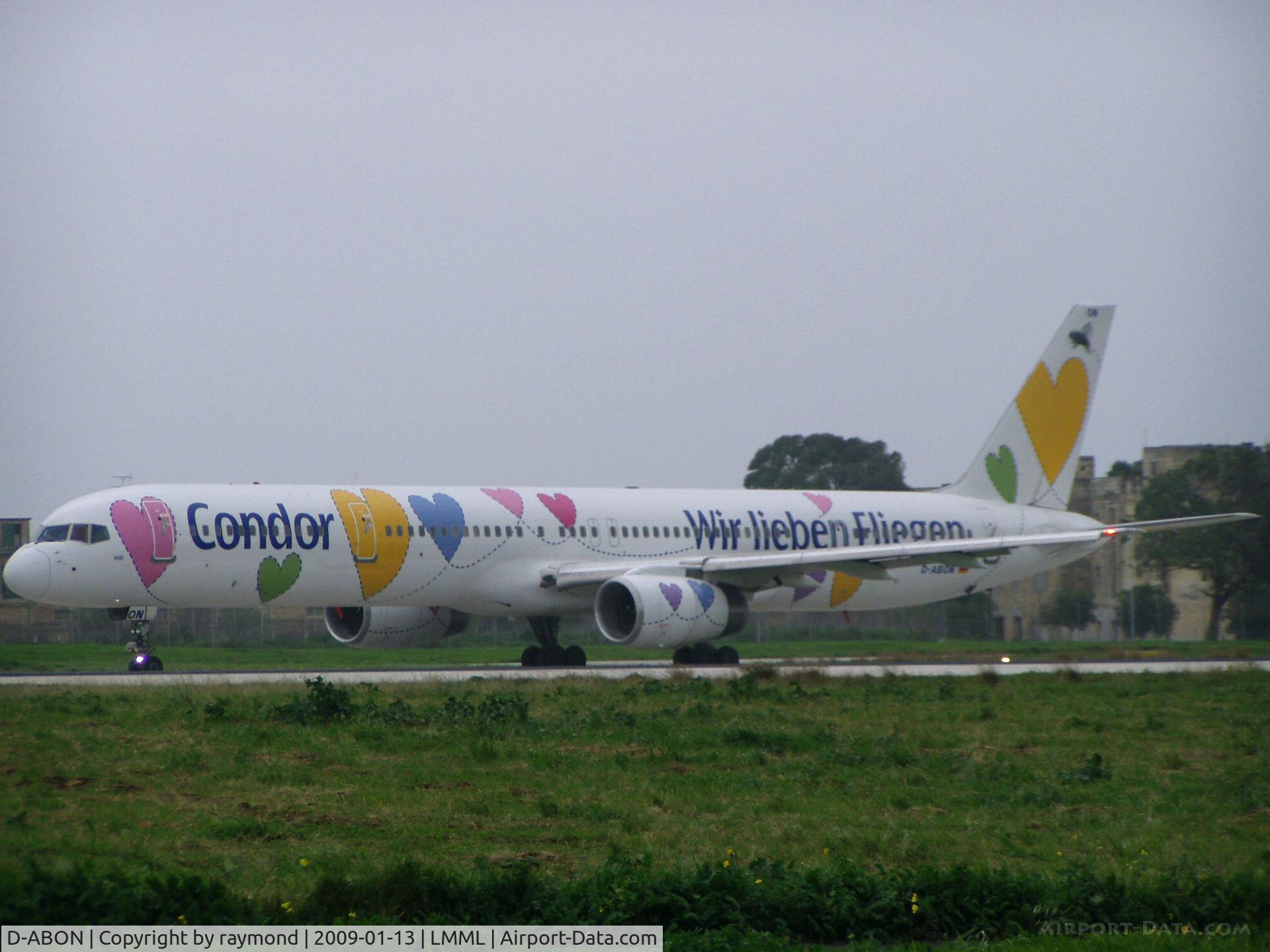 D-ABON, 2000 Boeing 757-330 C/N 29023, B757 D-ABON appeared in Condor special colours.