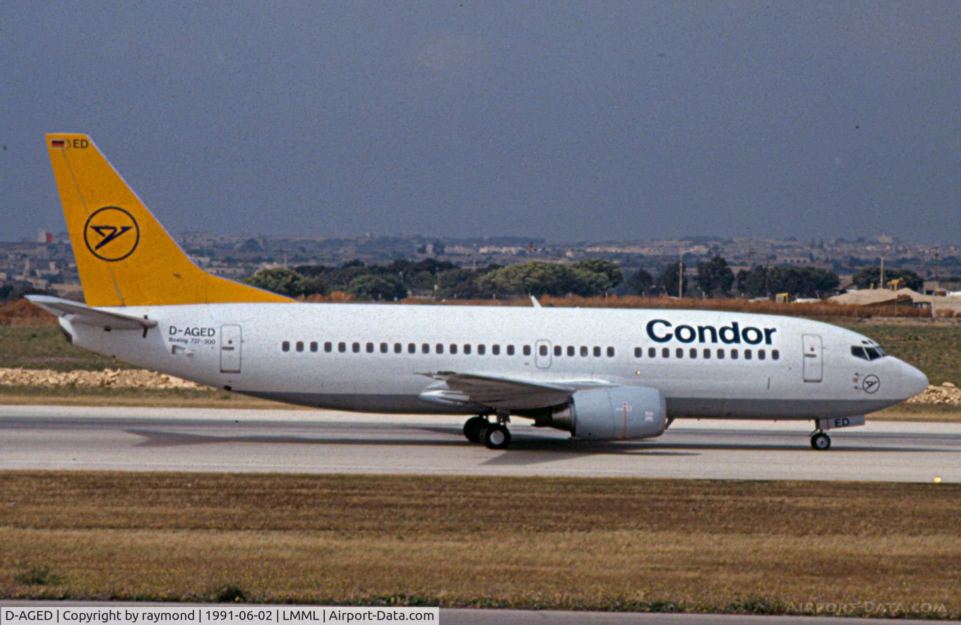 D-AGED, 1988 Boeing 737-35B C/N 24269, B737-300  D-AGED Condor