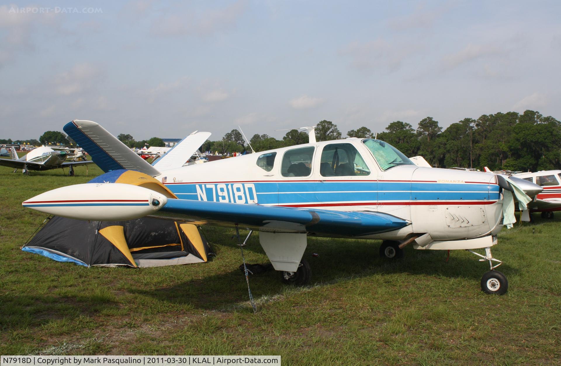 N7918D, 1957 Beech H35 Bonanza C/N D-5146, Beech H35