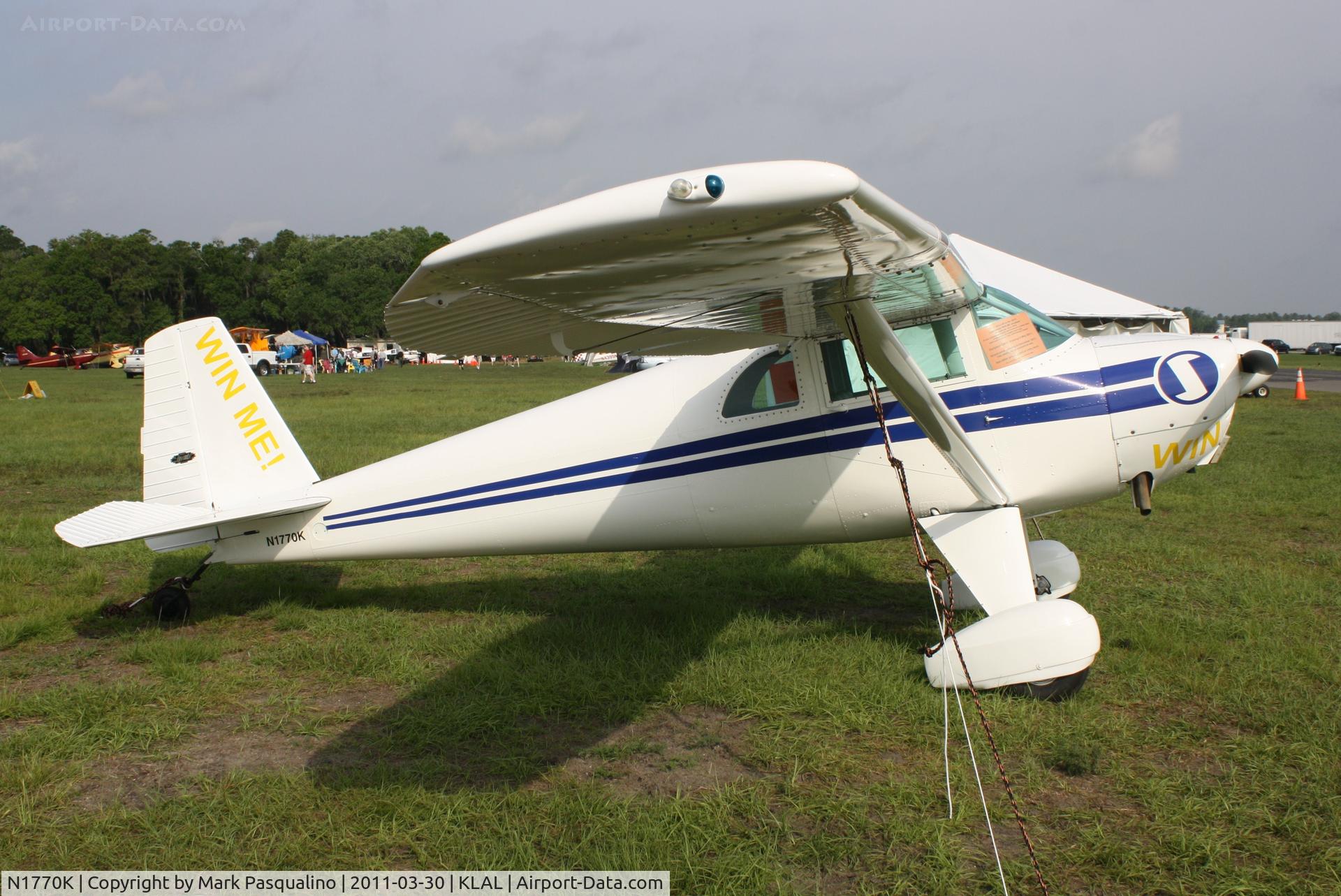 N1770K, 1946 Luscombe 8E Silvaire C/N 4497, Luscombe 8E