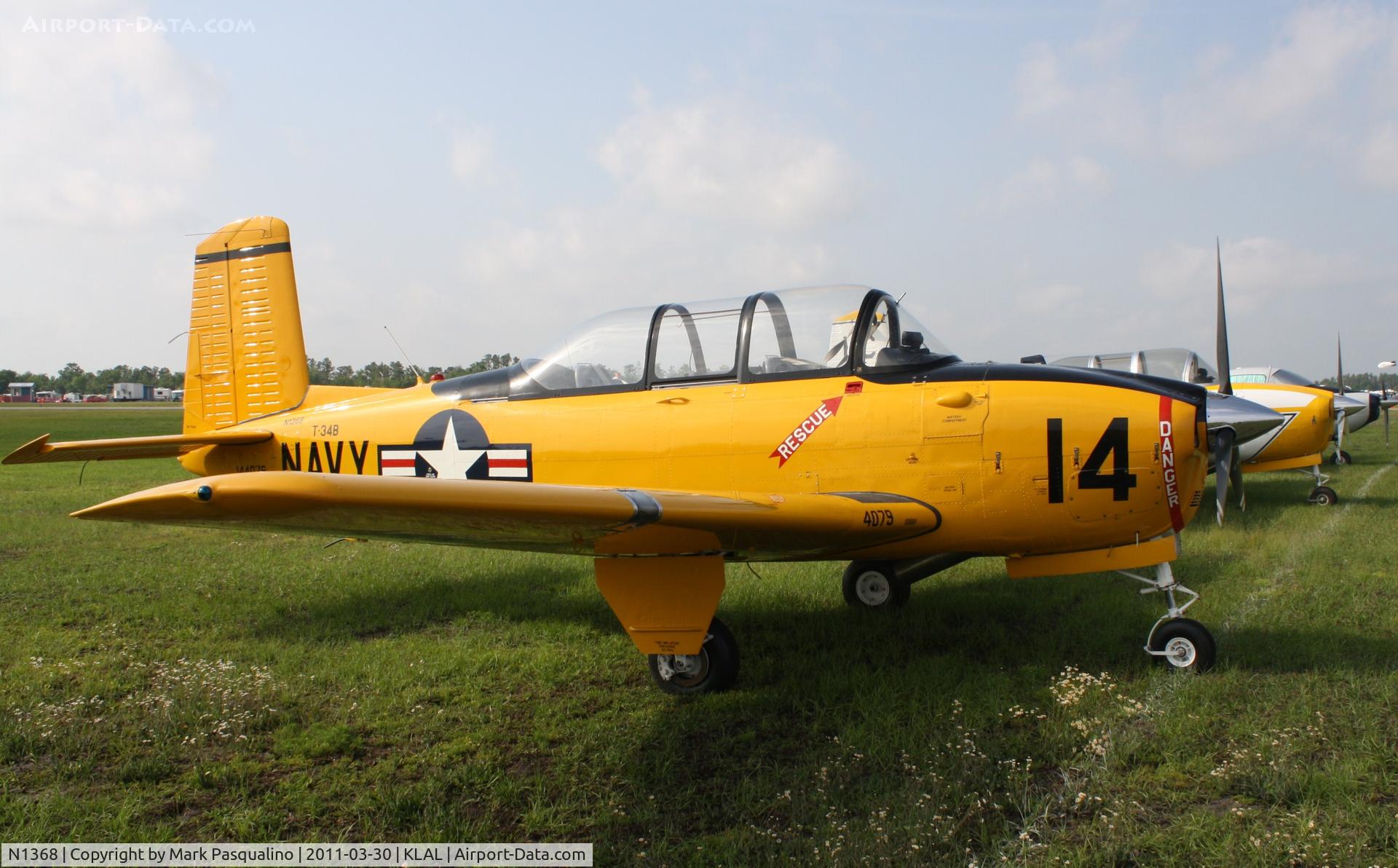 N1368, 1960 Beech D-45 Mentor C/N BG-386, Beech T-34B