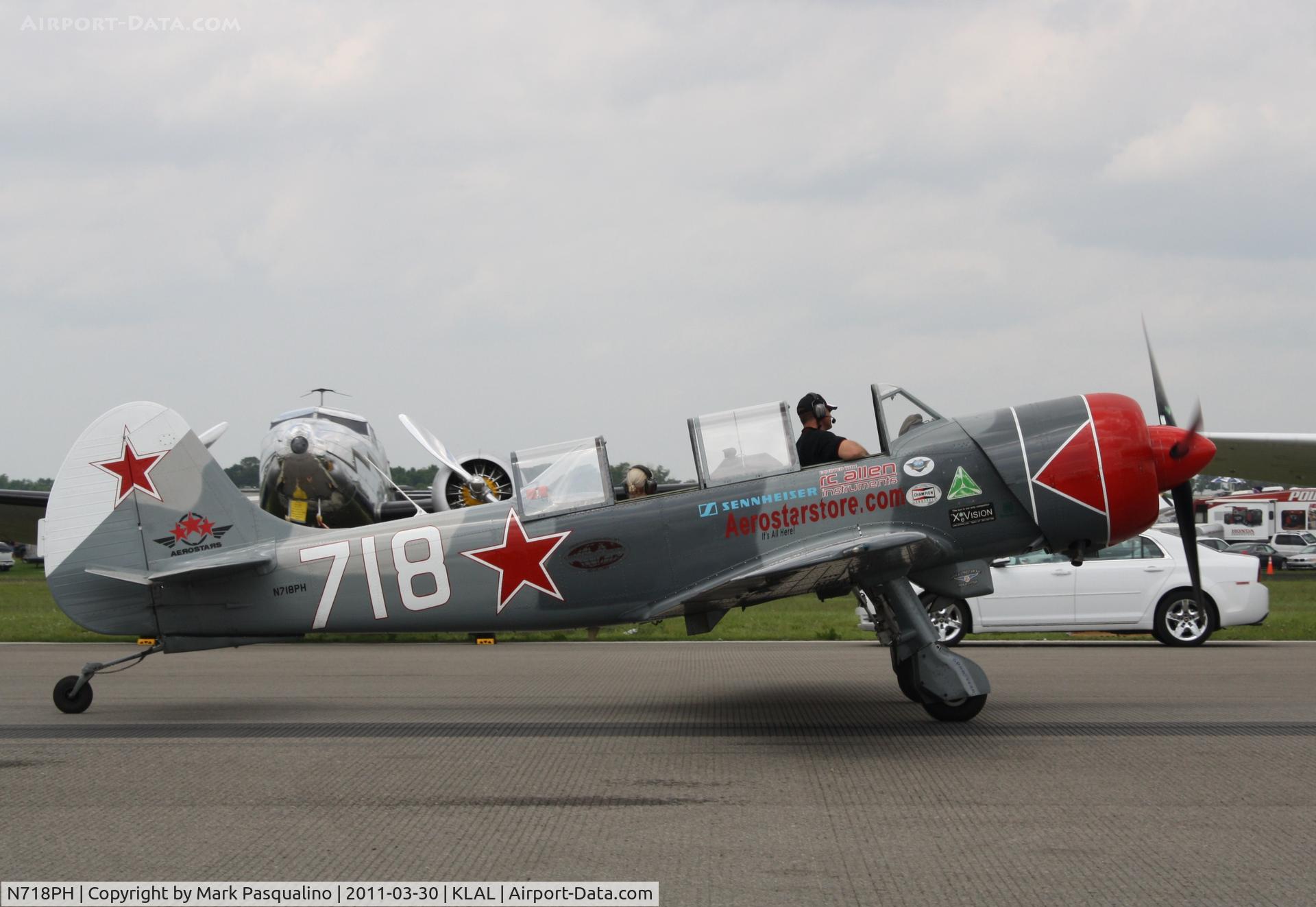 N718PH, 2003 Yakovlev (Aerostar) Yak-52TW C/N 0312503, YAK-52TW