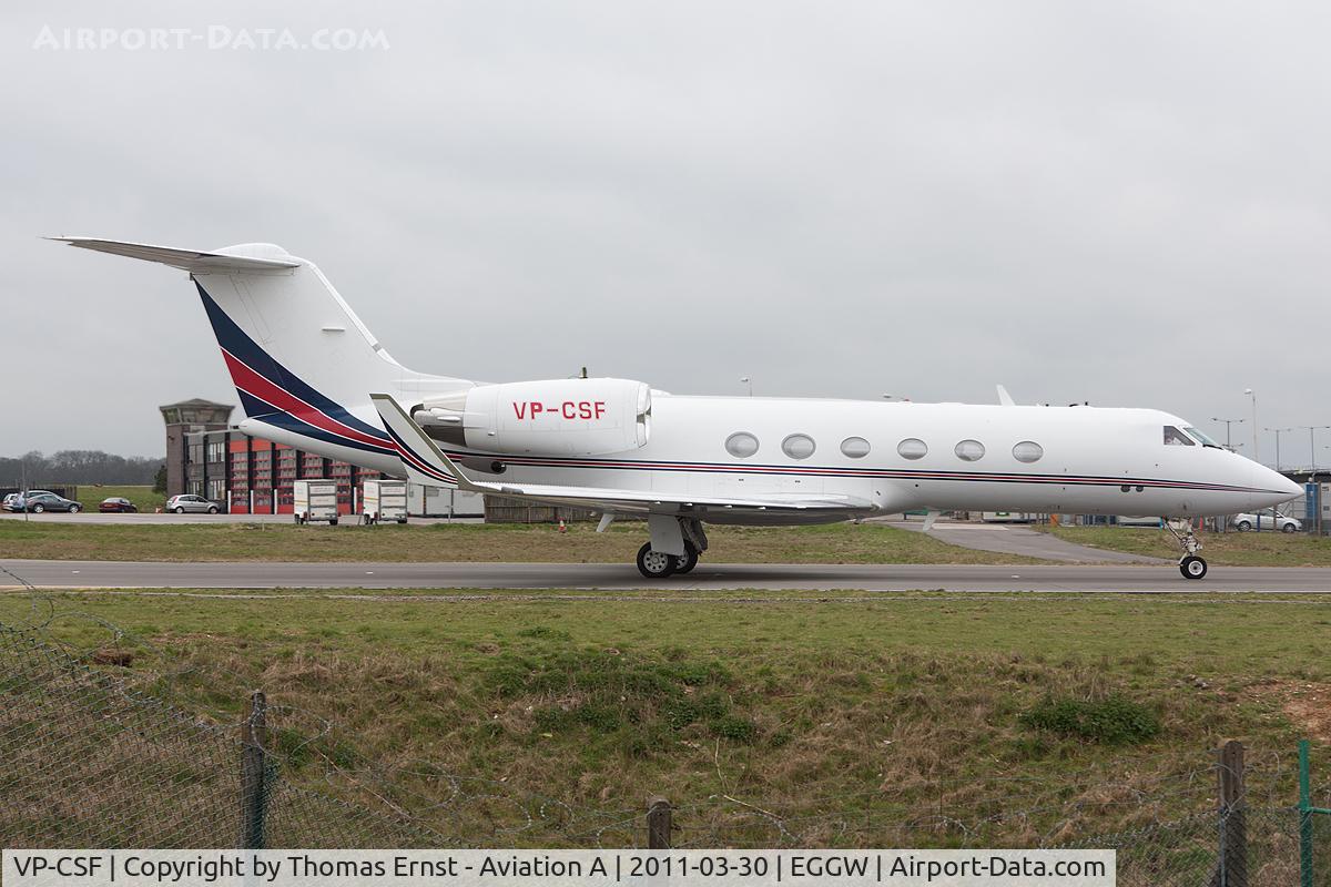 VP-CSF, 1999 Gulfstream Aerospace G-IV C/N 1390, Taxi in