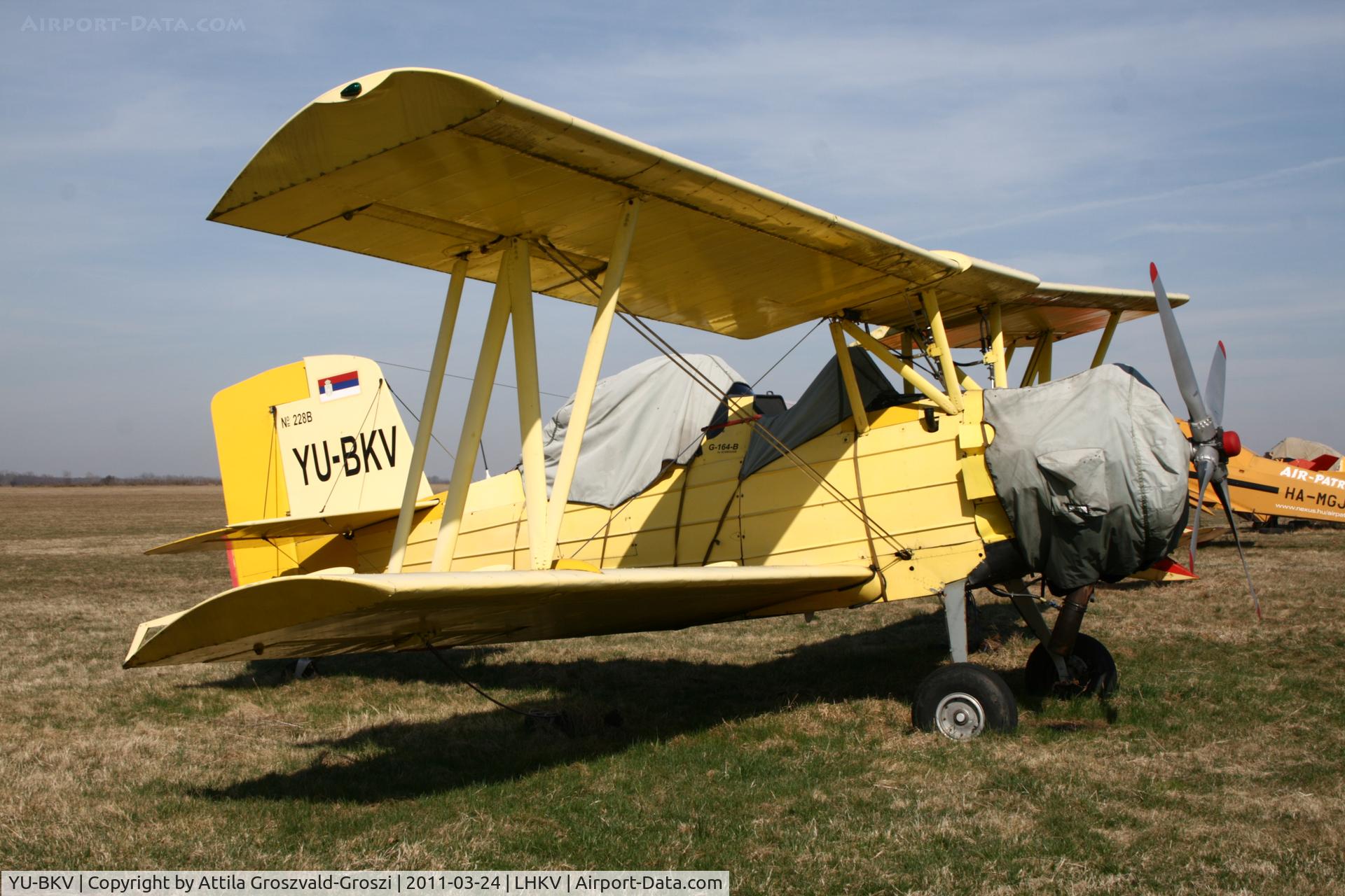 YU-BKV, 1977 Grumman G-164B Ag Cat B C/N 228B, Kaposujlak Airport, Hungary