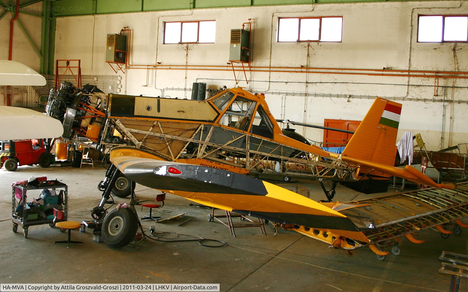 HA-MVA, 1988 PZL-Mielec M-18A Dromader C/N 1Z007-06, Kaposujlak Airport, Hungary