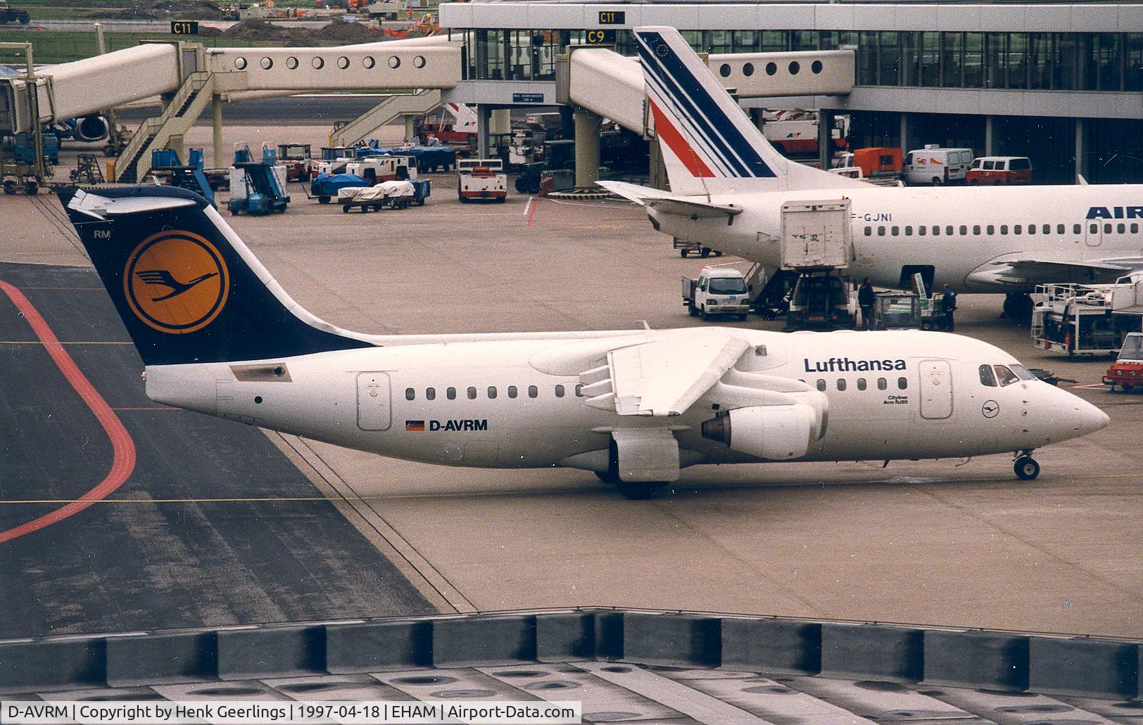 D-AVRM, 1996 British Aerospace Avro 146-RJ85 C/N E.2288, Lufthansa