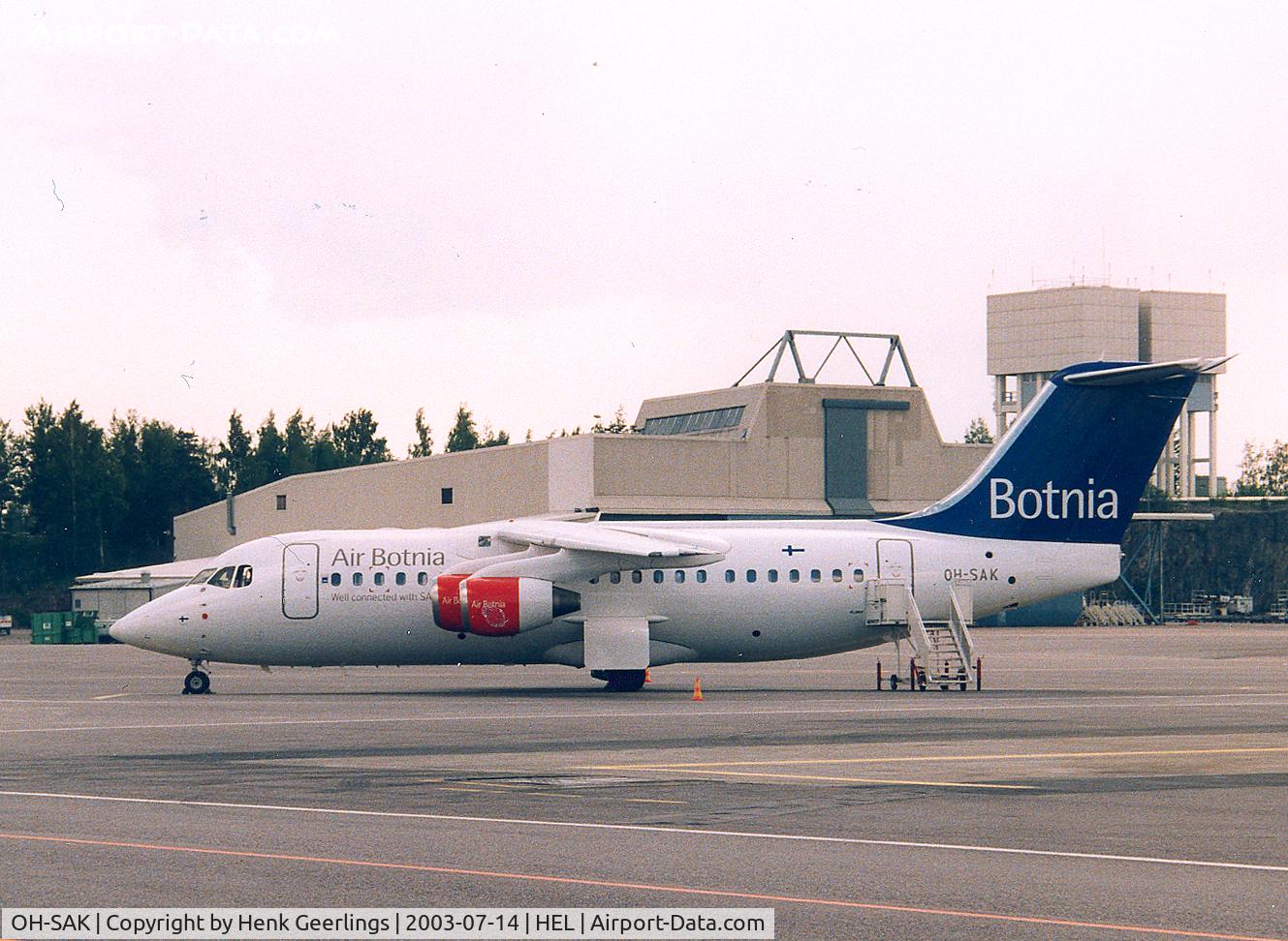 OH-SAK, 2001 BAE Systems Avro 146-RJ85 C/N E.2389, Air Botnia