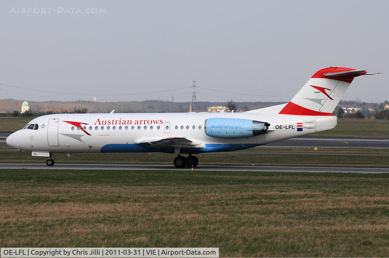 OE-LFL, 1995 Fokker 70 (F-28-0070) C/N 11573, Austrian arrows